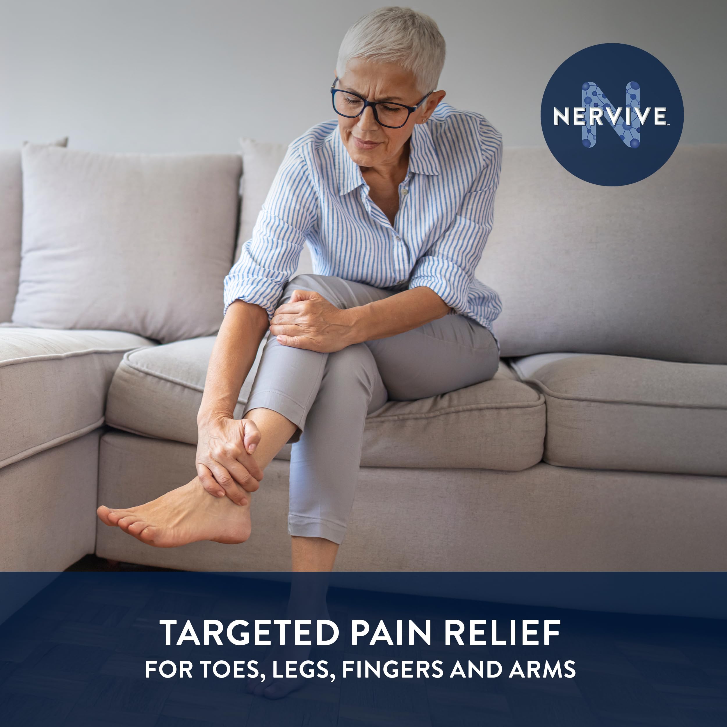 Nervive Pain Relieving Spray, Lidocaine Spray, Nervive Pain Relief, Lidocaine Topical, Foot Pain, Leg Pain, Hand Pain, Max Strength Formula, for Hard to Reach Areas, 4.5oz Nervive buy supplements canada