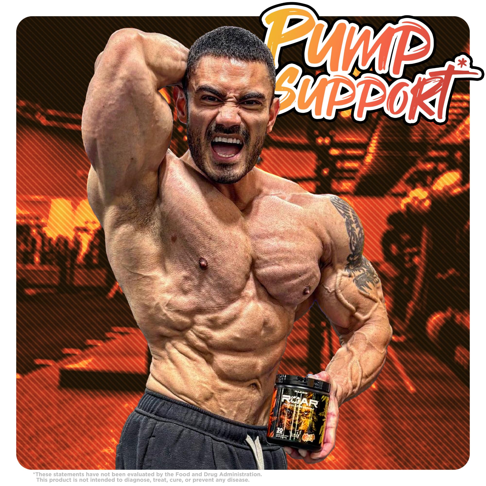Rule 1 R1 ROAR, Peach Mango - 11.11 oz - Pre-Workout Powder - With Creatine, Beta-Alanine Rule 1 Proteins buy supplements canada
