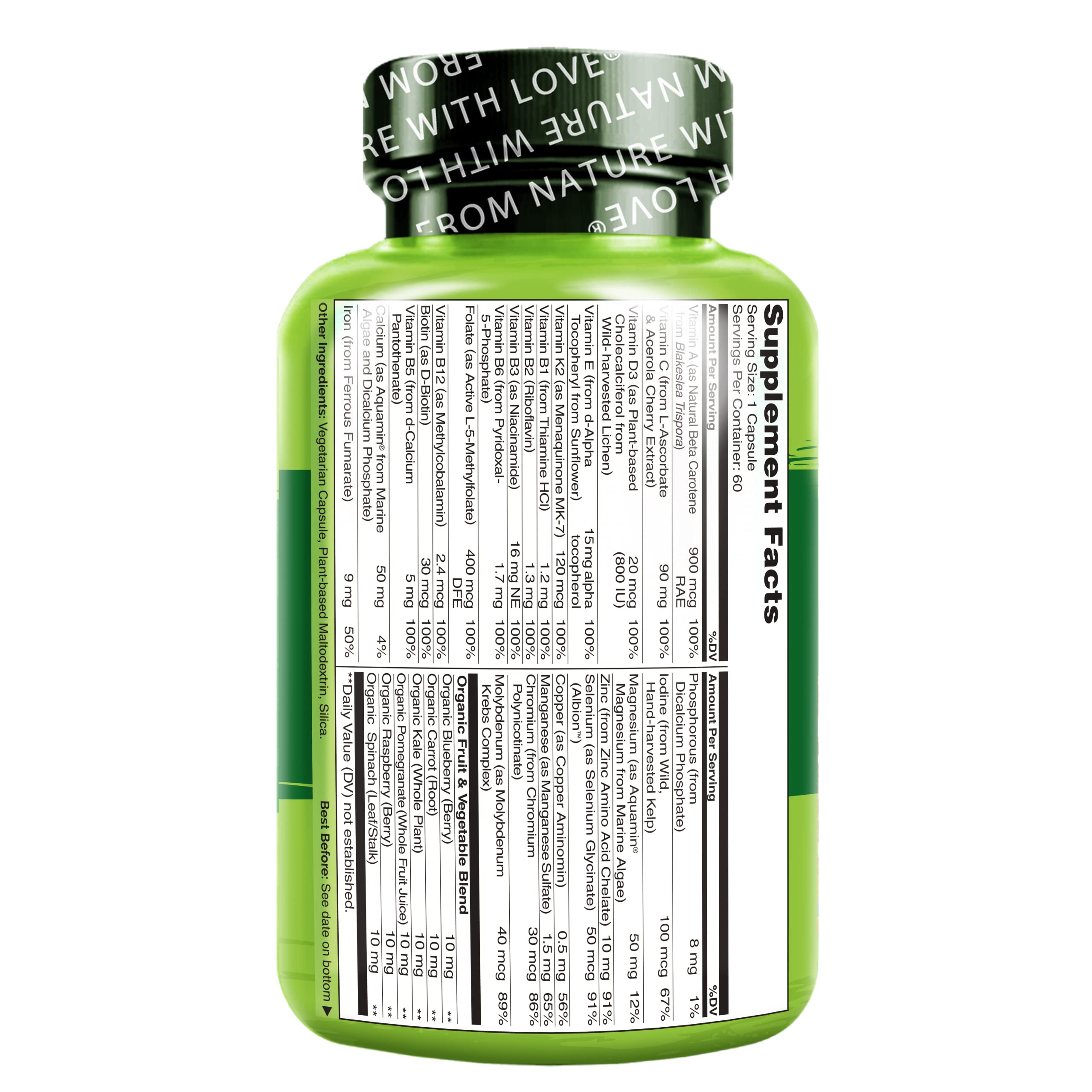 NATURELO One Daily Multivitamin for Women - Energy Support - Whole Food Supplement NATURELO buy supplements canada