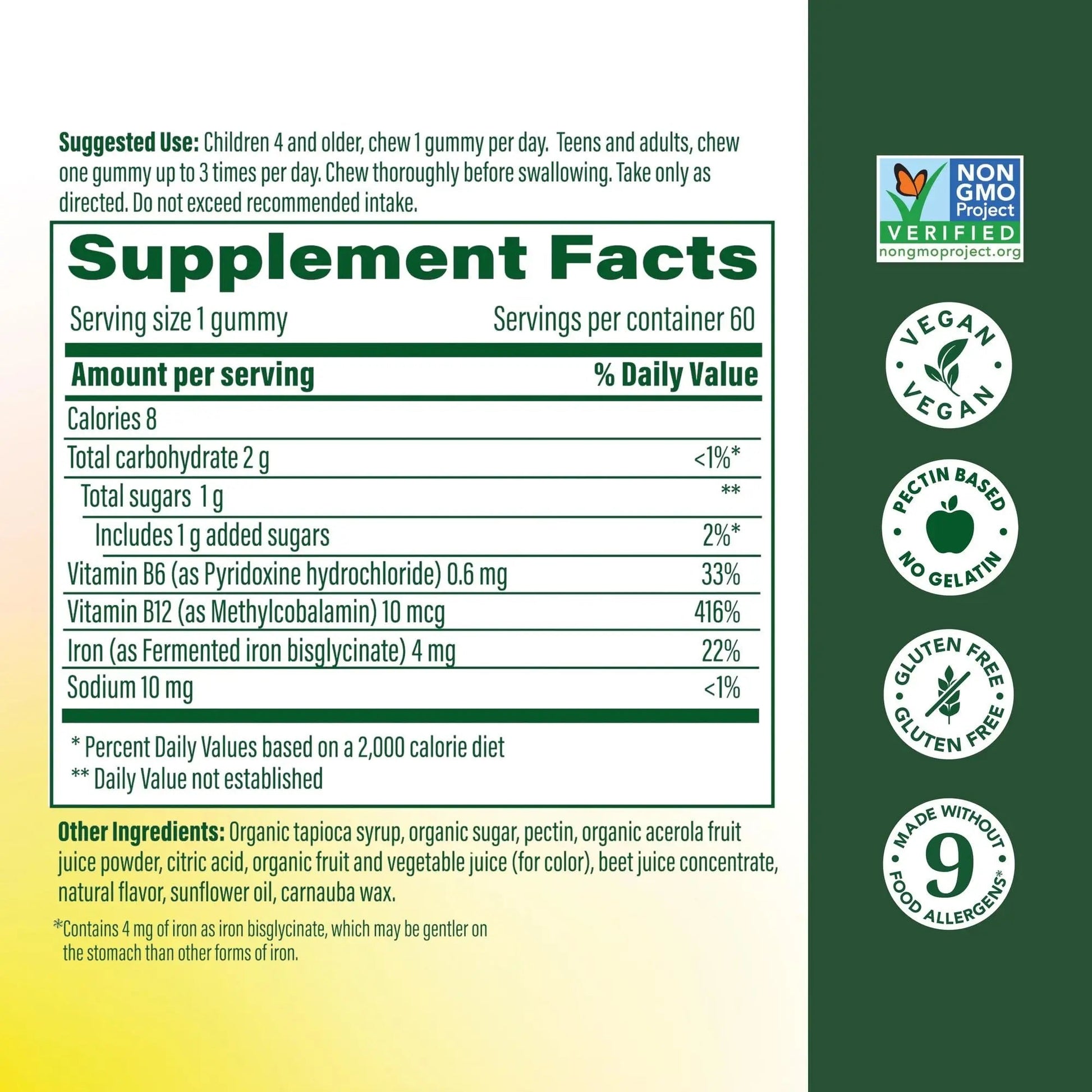 Megafood Iron Energy Gummies, Iron Supplement for Women, Men, Teens & Kids with Vitamin B12 & B6, Vitamins MegaFood buy supplements canada