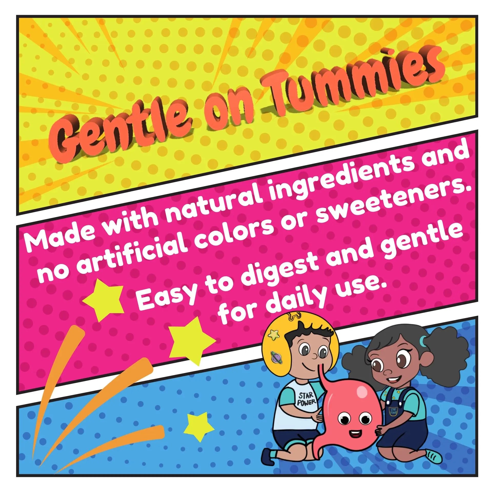 Stars Kids Multivitamin Gummies with Omega 3, Vitamins for Kids with A, B, C, D, Plant Based Multi Vitamins for Children, Manganese Vitastars buy supplements canada