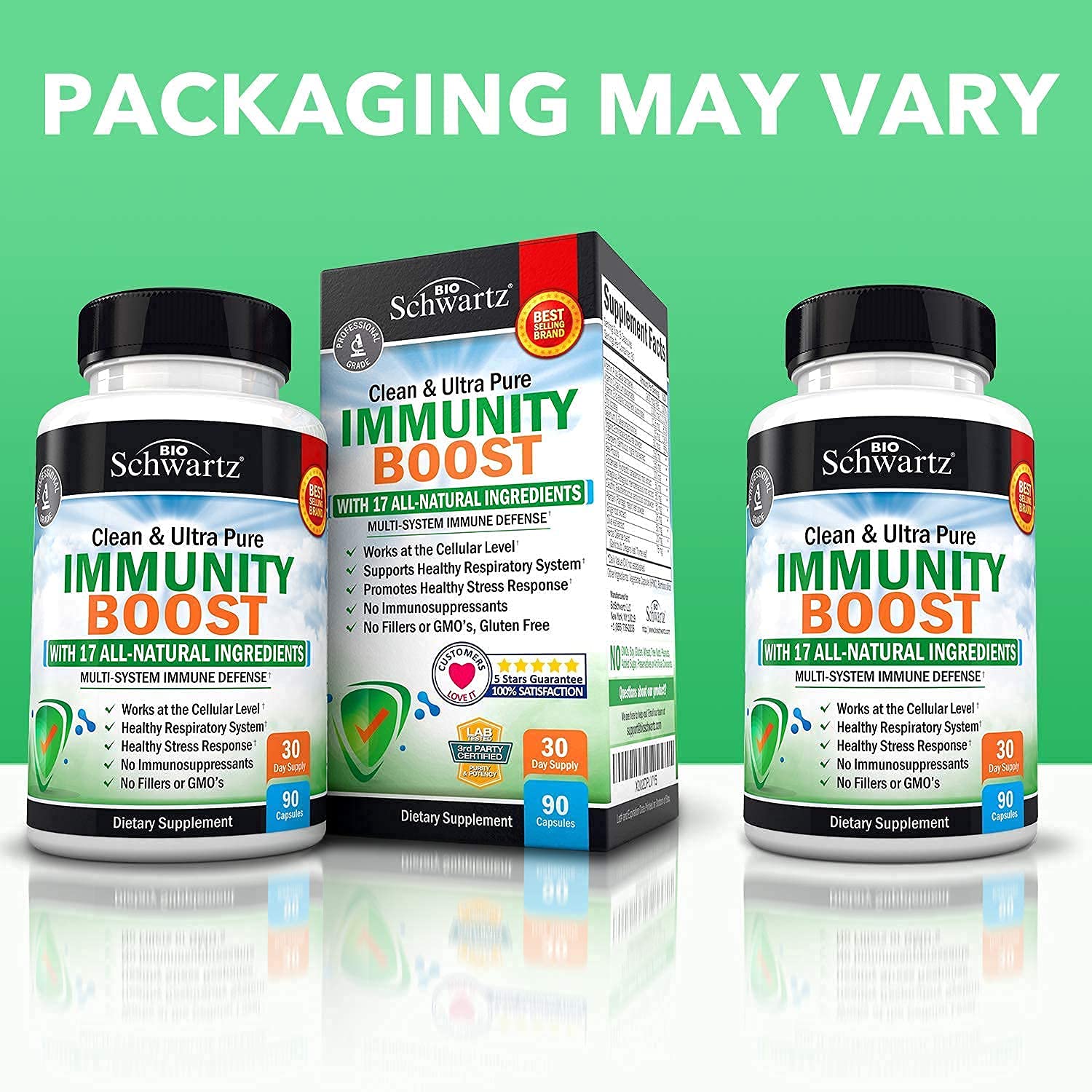 Immune Support Supplement with Vitamin C 1000mg Zinc Elderberry Extract Ginger BioSchwartz buy supplements canada