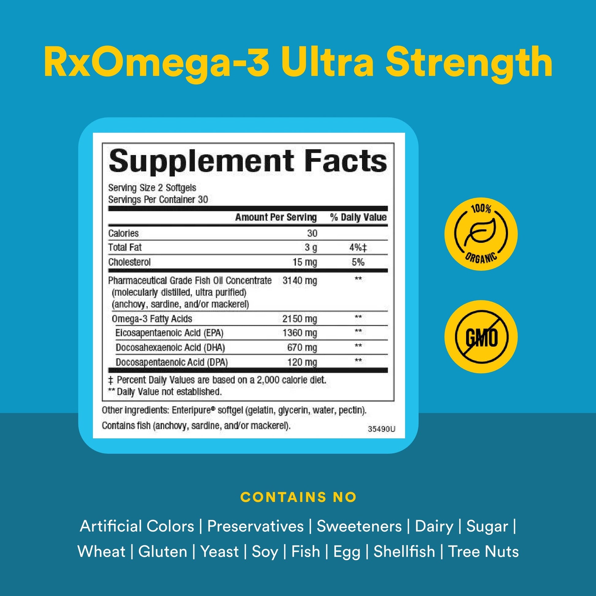 Natural Factors RxOmega-3 Ultra Strength - Brain & Heart Health Support - Eye Health Supplement with EPA & DHA - Supplement with Omega-3 Fatty Acids - 150 Softgels (75 Servings) Natural Factors buy supplements canada