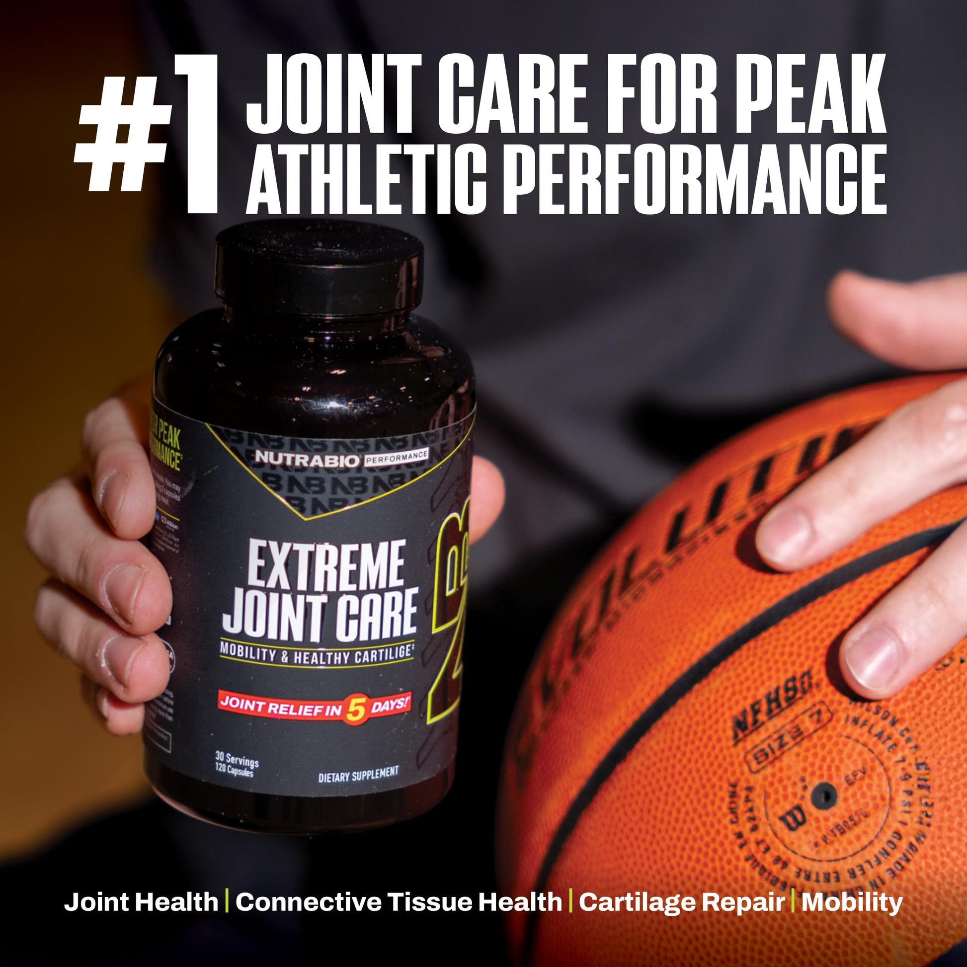 NutraBio Extreme Joint Care - Joint Support Supplement - Joint Health Supplement, Supports Joints, Mobility, and Cartilage - 120 Capsules NutraBio buy supplements canada