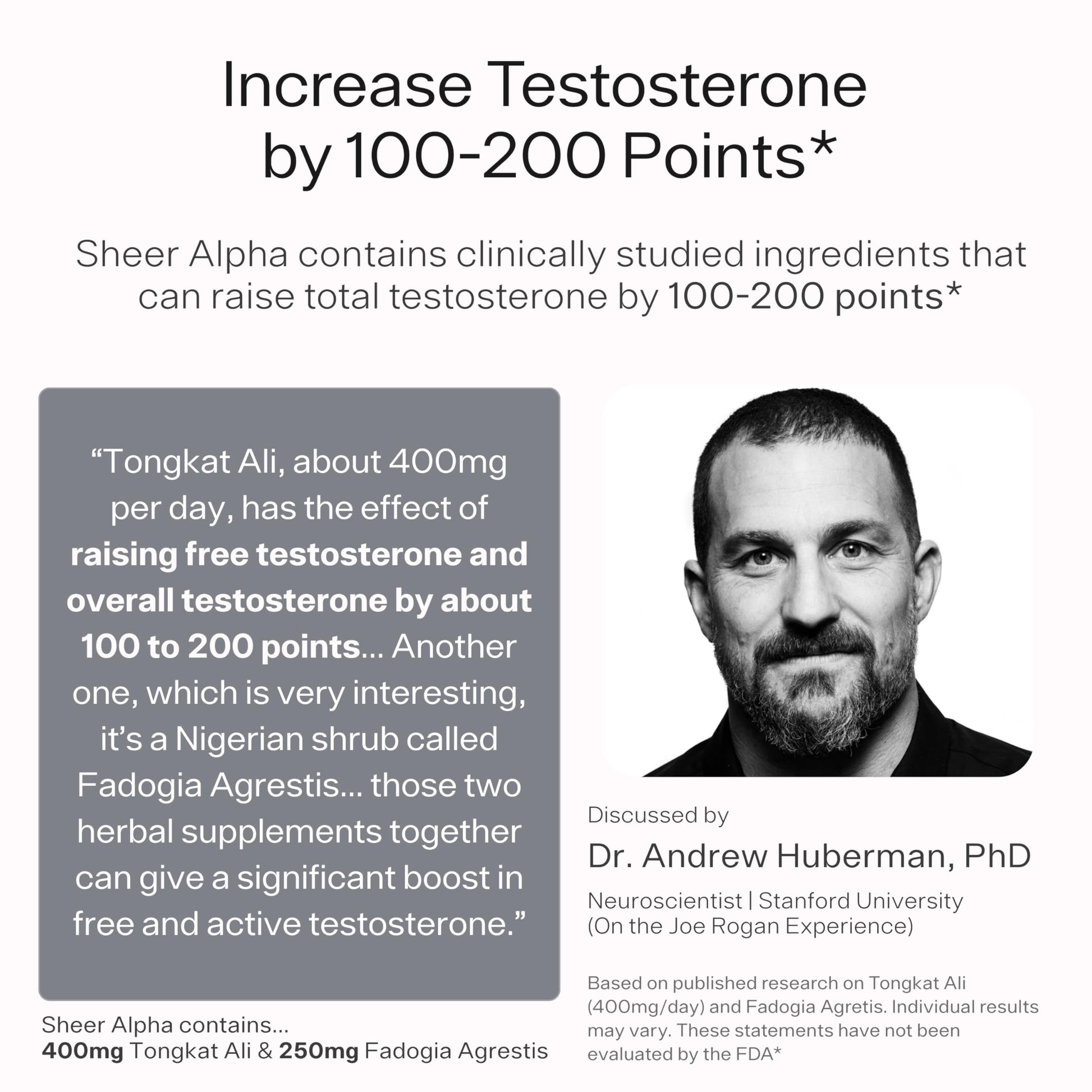 Testosterone Booster for Men - Sheer Alpha T-Booster - Clinically Backed Dose, Strongest Formula - Made in USA - Premium Blend of Fadogia Agrestis Tongkat Ali and Shilajit. 30 Servings Sheer Strength Labs buy supplements canada