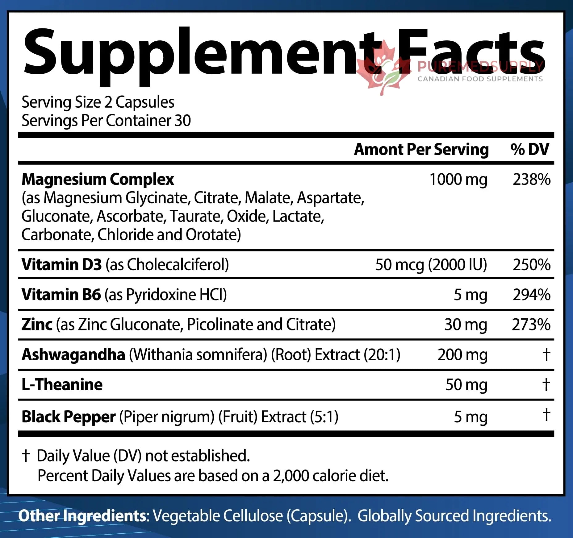 1000mg Magnesium Complex for Women and Men, 12 in 1 Magnesium Supplement with Ashwagandha, Zinc, D3, L-theanine. Easy to Swallow, High Absorption, Sleep Support & Stress Relief (60 Capsules) StrongVit buy supplements canada
