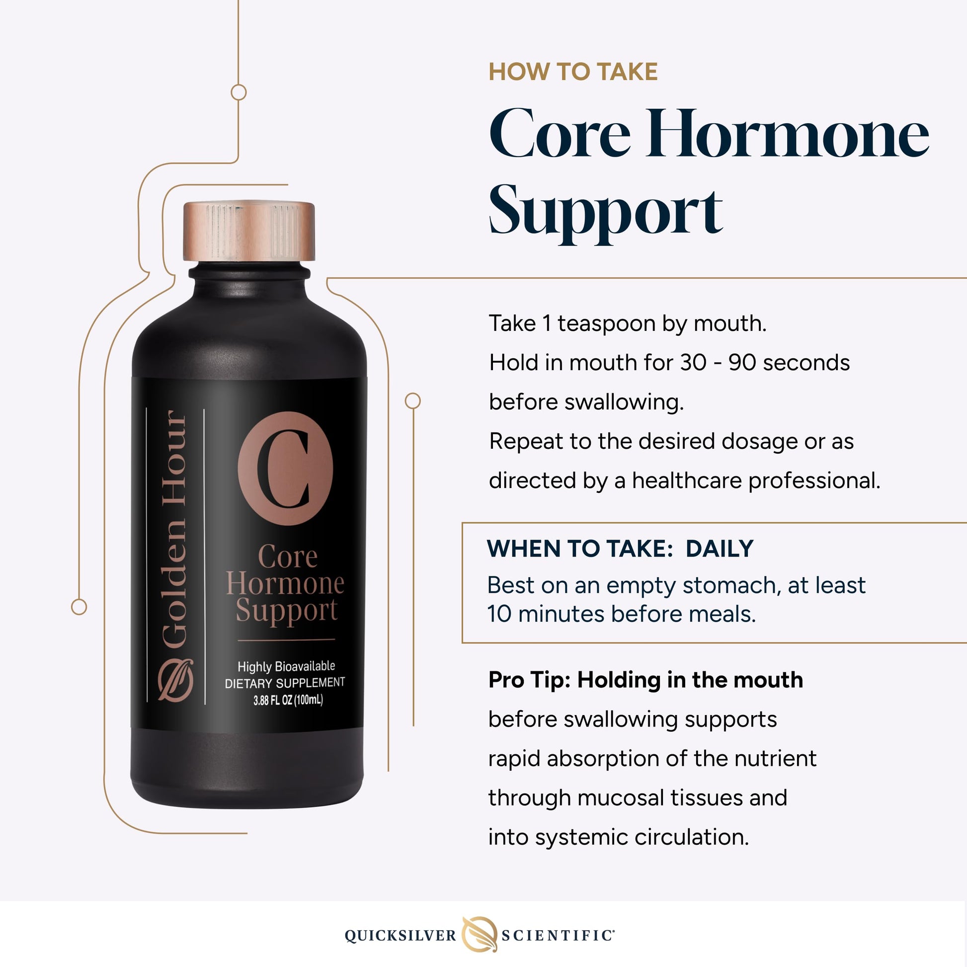 Quicksilver Scientific Core Hormone Support 3.88 fl oz (100ml) Quicksilver Scientific buy supplements canada