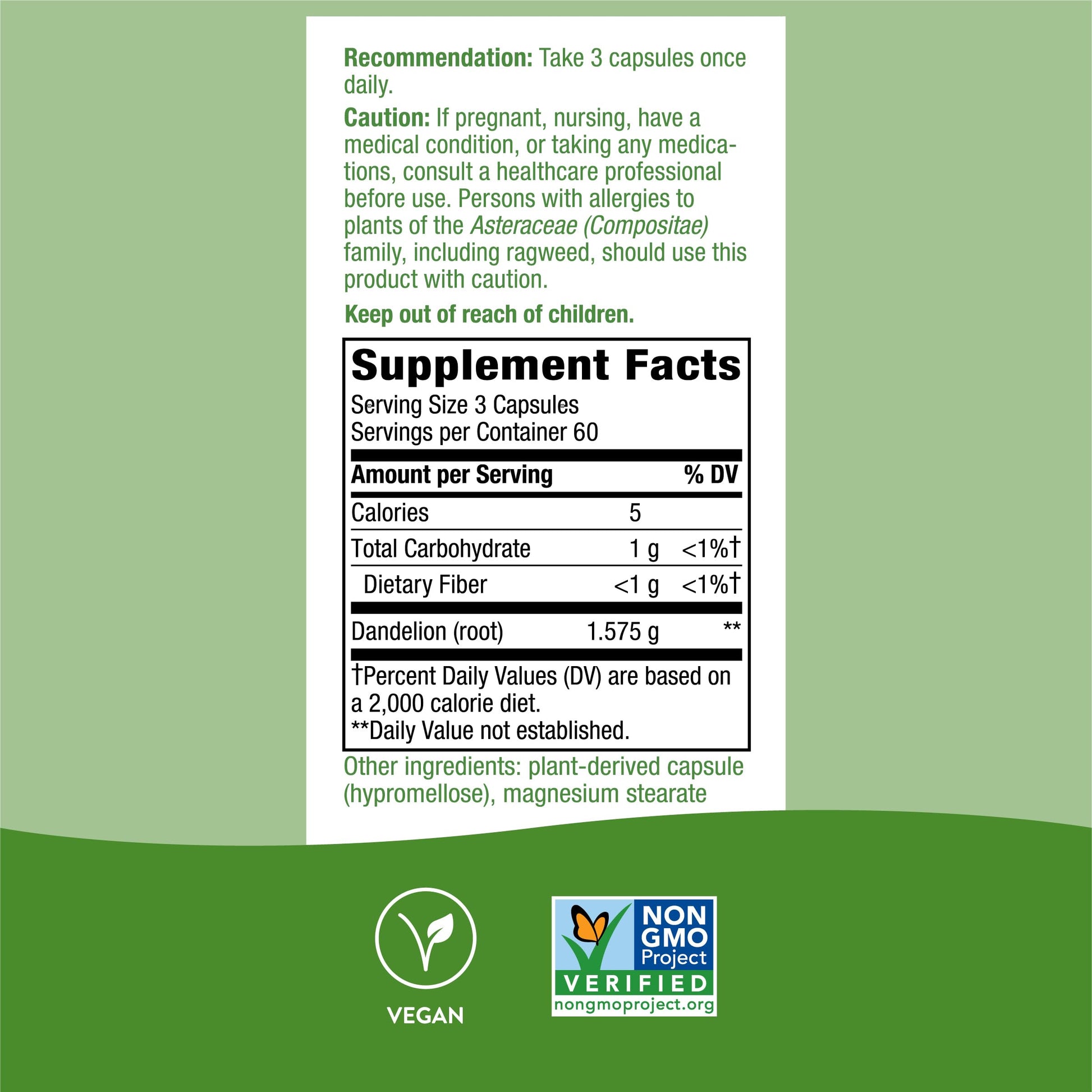 Nature's Way Dandelion Root Diuretic Herb* 525 mg per Capsule Non-GMO Nature's Way buy supplements canada