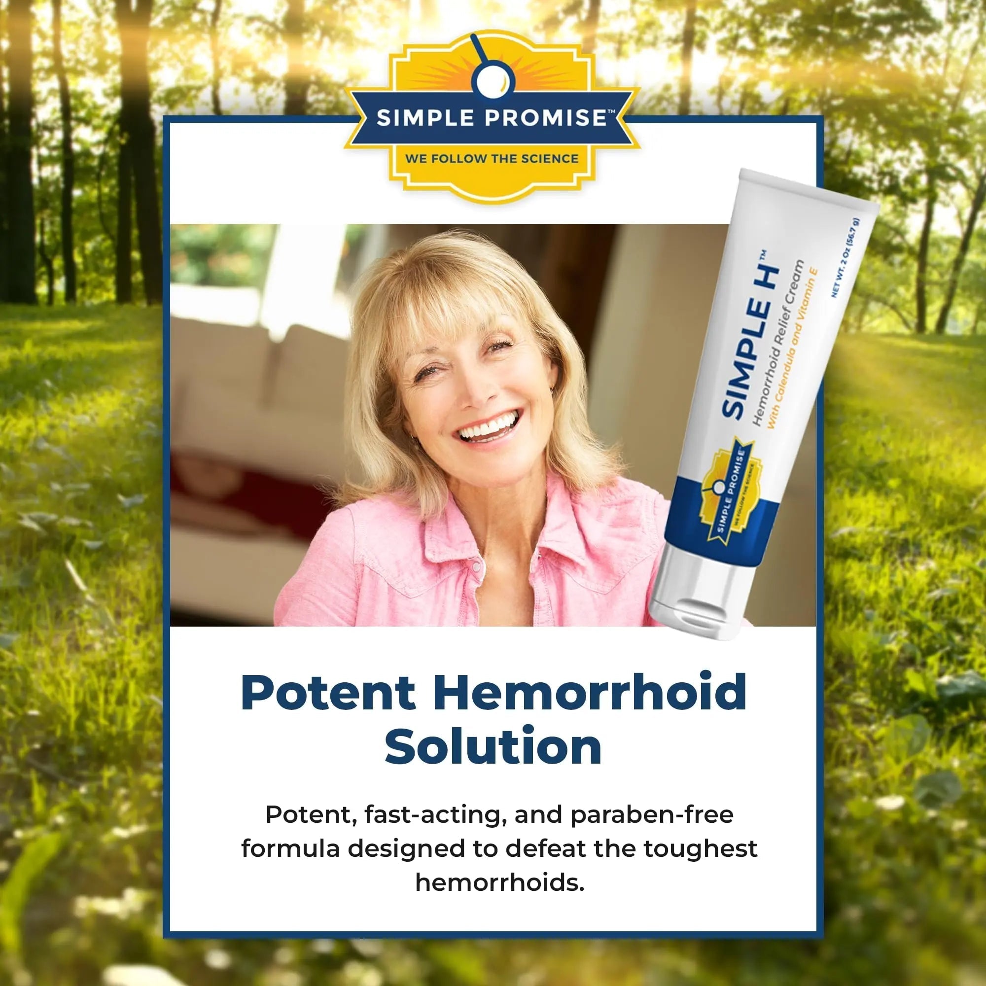 Simple Promise – Simple H Hemorrhoid Cream – Gentle Fast-Absorbing Formula with 28 Potent Ingredients & Enhanced Delivery System – Paraben-Free, Promotes Comfort & Relief, 2 oz Simple Promise buy supplements canada