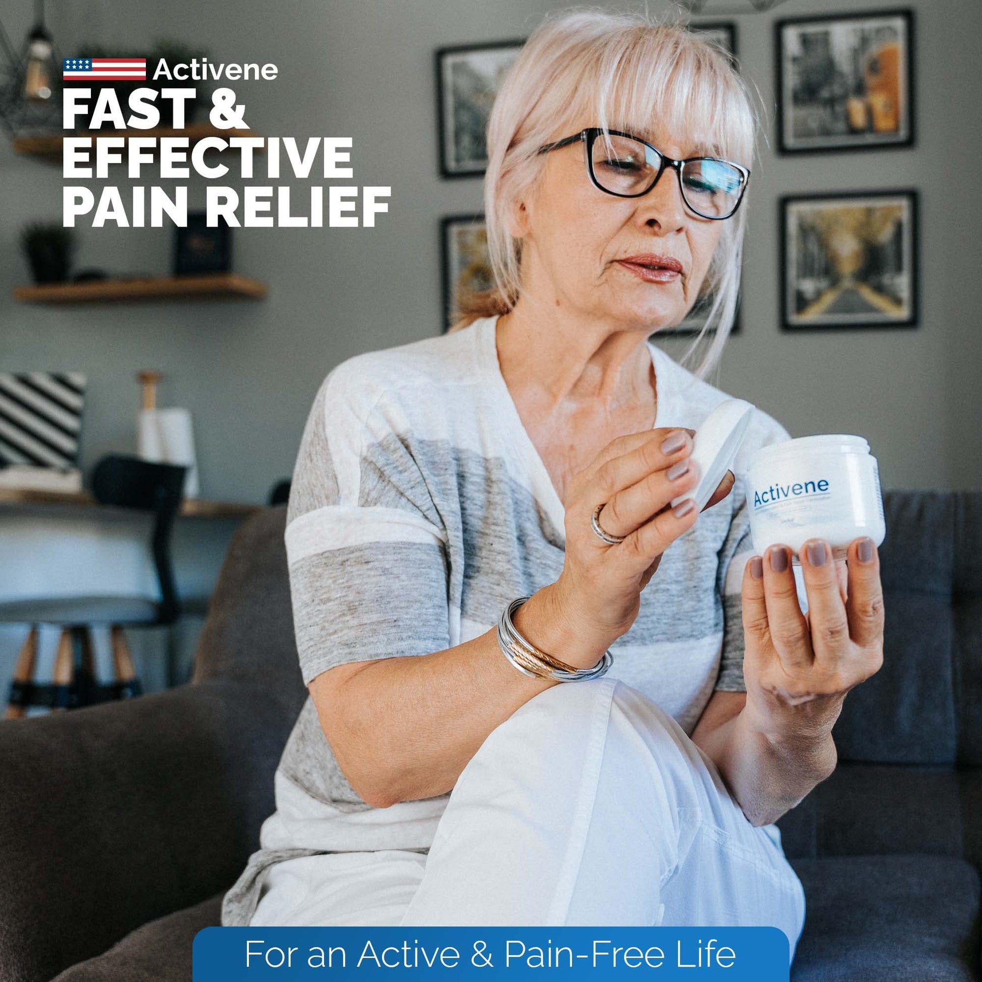 Activene Pain Relief Cream - Anti Inflammatory formulation with Powerful Arnica, Menthol & MSM for Joints, Tendons & Muscles. Chosen by Sufferers of Arthritis, Knee, Shoulder, Neck, Back & Other Pains Activene buy supplements canada