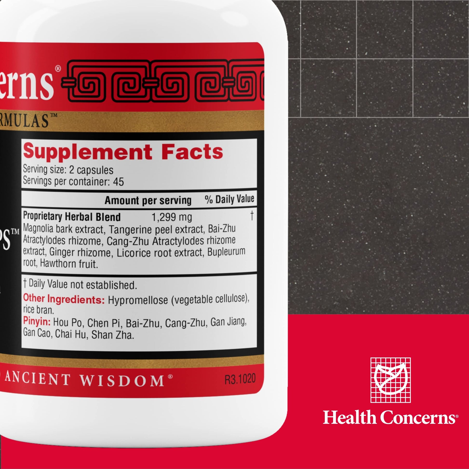Health Concerns Stomach Caps – Digestive Support & Gut Health – Bloating & Gas Relief – Ginger & Magnolia Bark Chinese Herbal Supplement for Men & Women – Modified Ping Wei San – 90 Capsules Health Concerns buy supplements canada