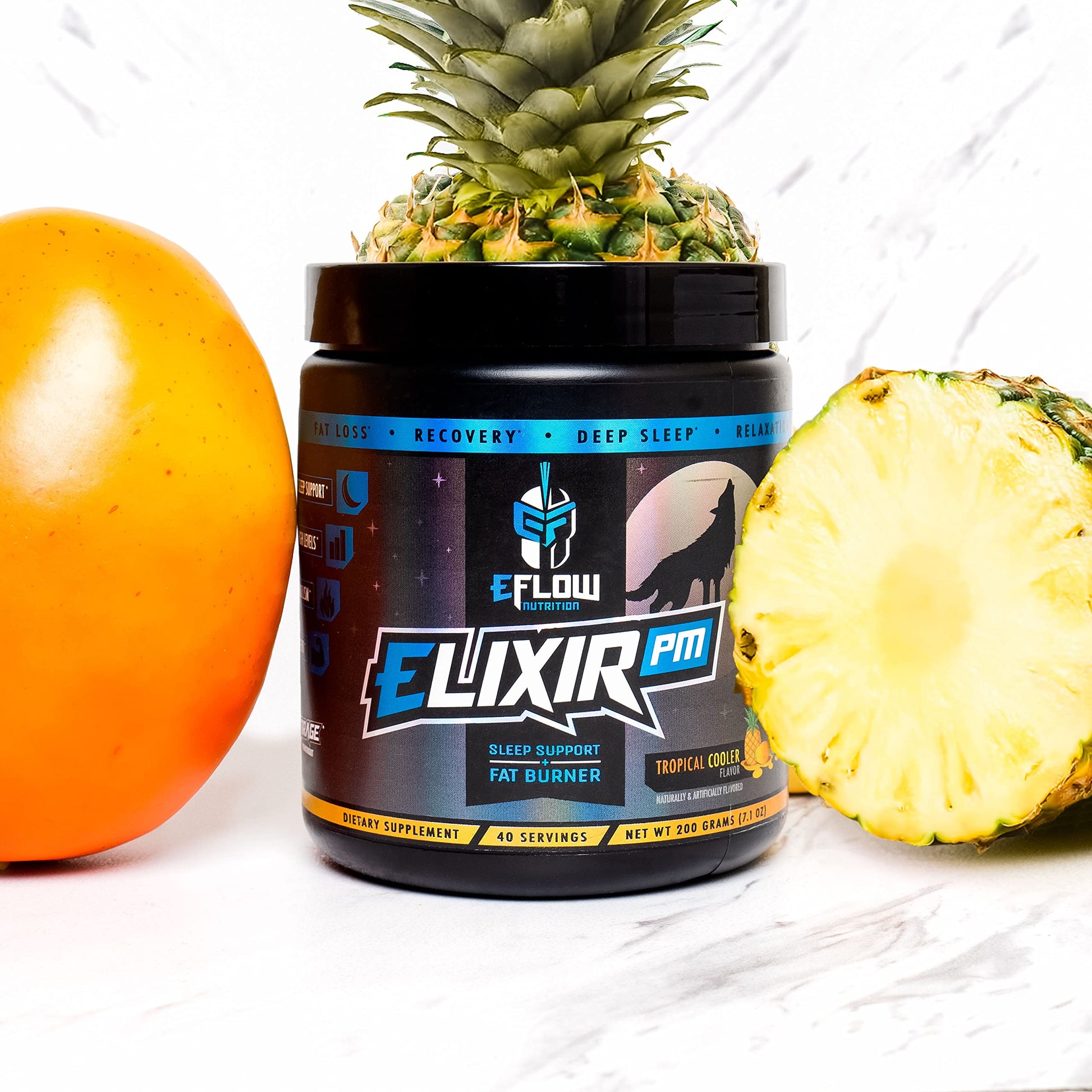 eFlow Nutrition Elixir PM - Night time Fat Burner and Natural Sleep Support - GABA, l-carnitine eFlow Nutrition buy supplements canada