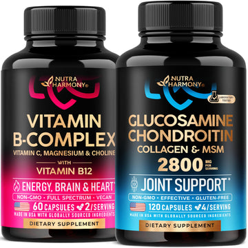 NUTRAHARMONY Vitamin B Complex & Glucosamine Chondroitin Capsules NUTRAHARMONY buy supplements canada