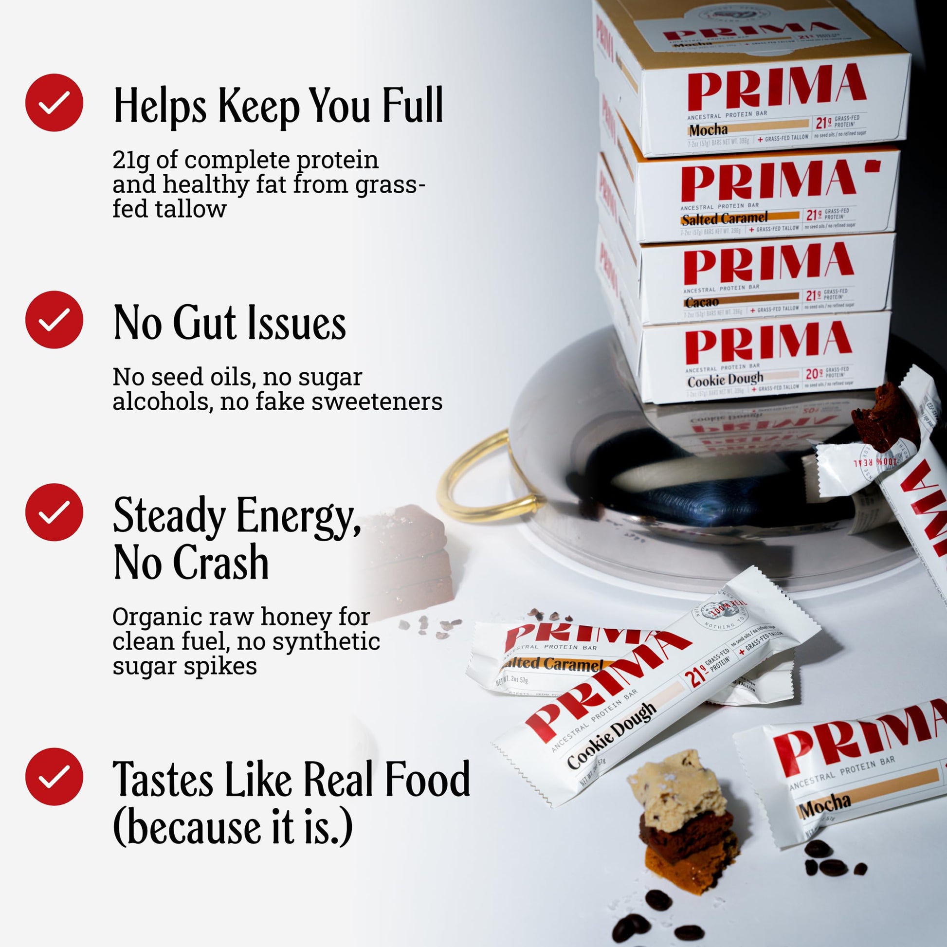 PRIMA Cookie Dough Protein Bar | 21g Grass Fed Whey and Collagen | No Seed Oils, No Preservatives, Raw Honey Sweetened | 7 Pack PRIMA ANCESTRAL PROTEIN BAR buy supplements canada
