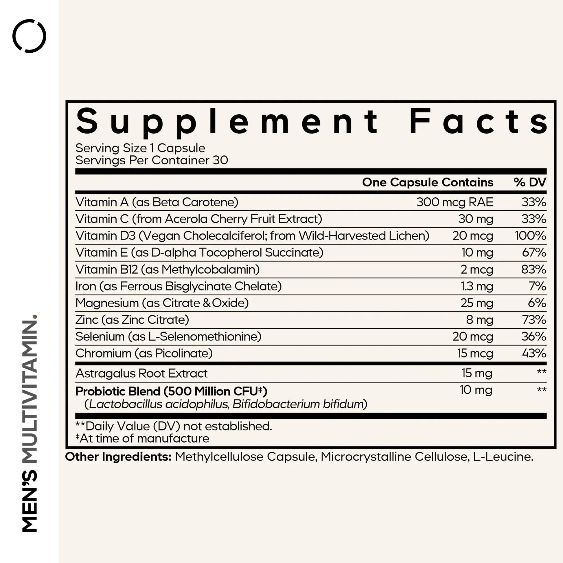 Codeage Men's Multivitamin - Daily Vitamins for Men with Vitamin A, C, D3, E, B12, Magnesium, Zinc, Iron, Chromium Codeage buy supplements canada