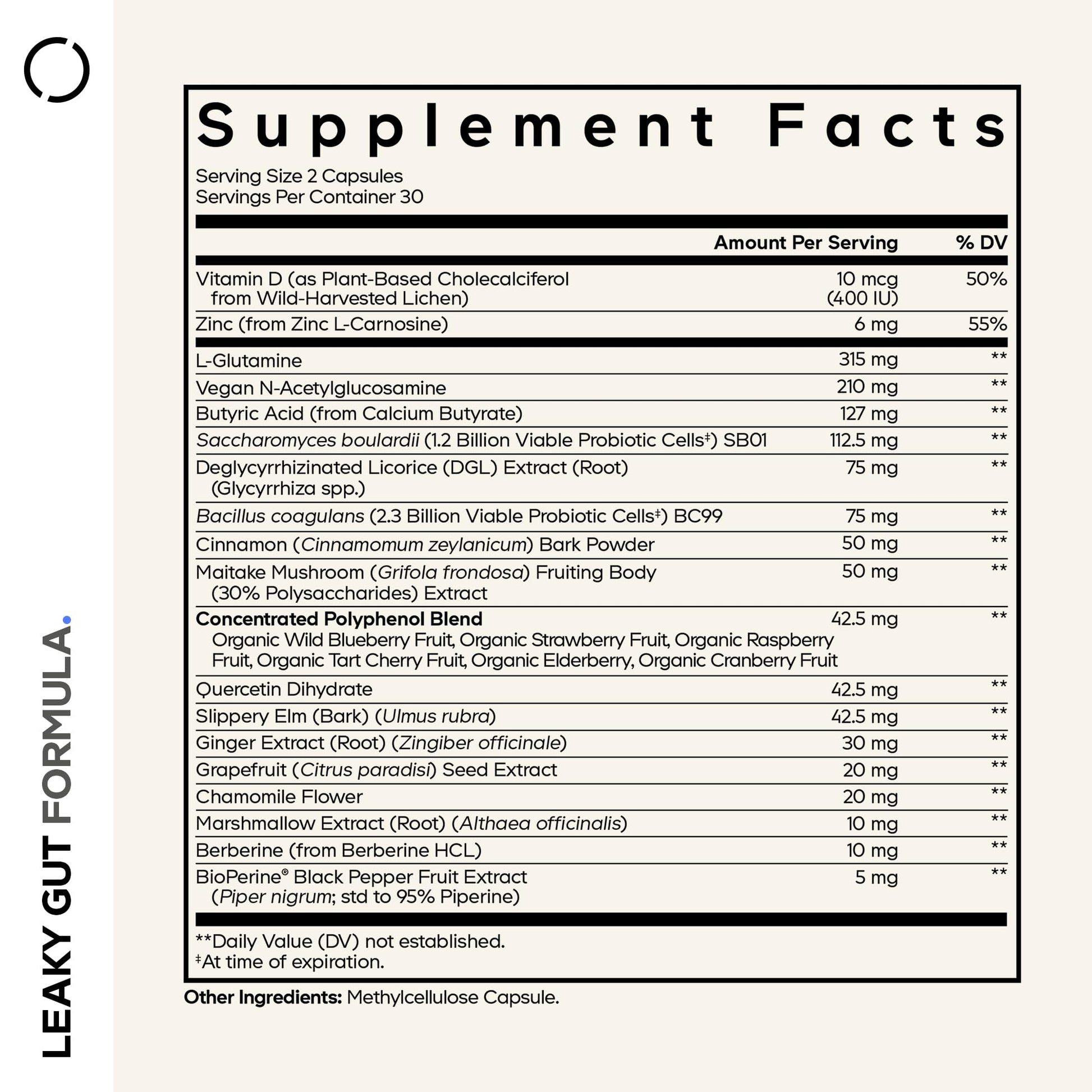 Codeage Leaky Gut Supplement, L-Glutamine, N-Acetylglucosamine, Probiotic, Butyric Acid, Polyphenols, Quercetin, DGL, Marshmallow Root, Berberine, BioPerine Codeage buy supplements canada