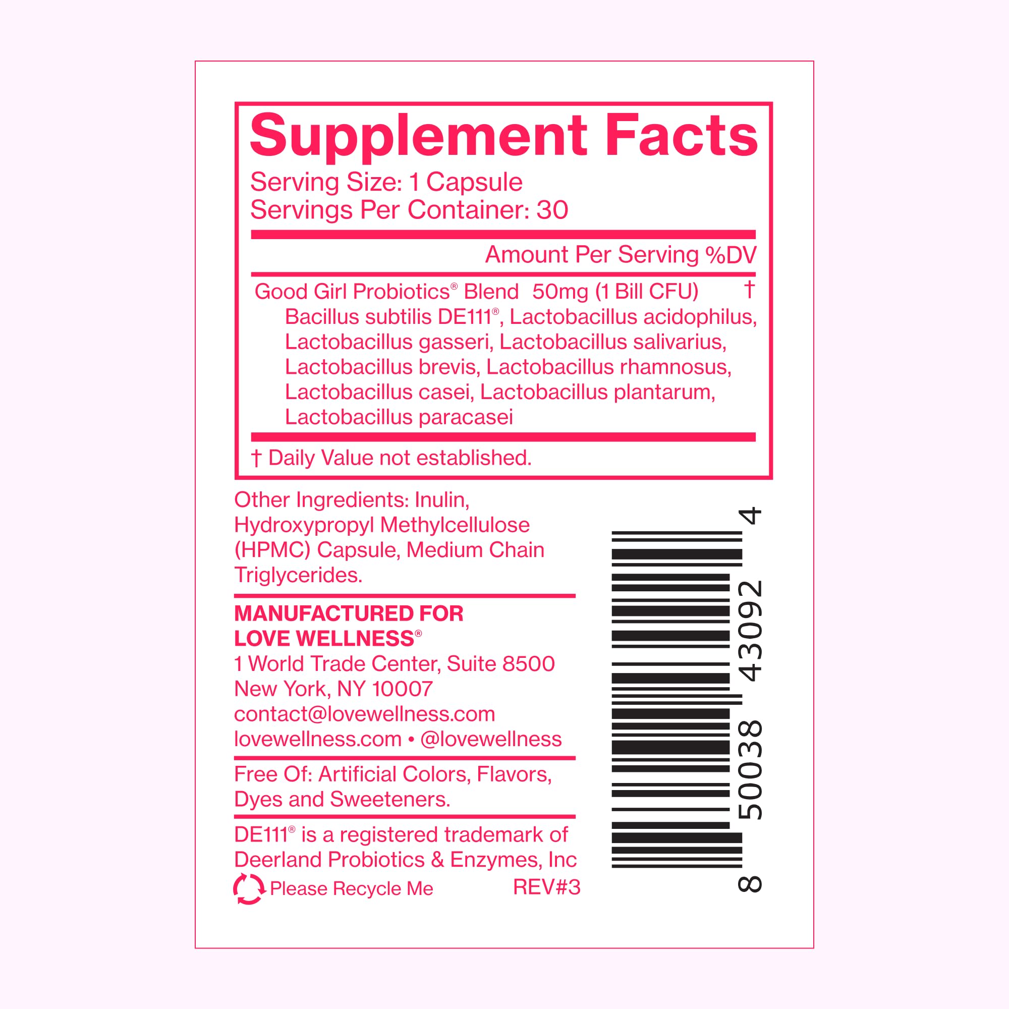 Love Wellness Good Girl Probiotics and Healthy V Vitamin | Womens Wellness Duo | Womens Probiotics Supplements for pH Balance and Vaginal Health Love Wellness buy supplements canada