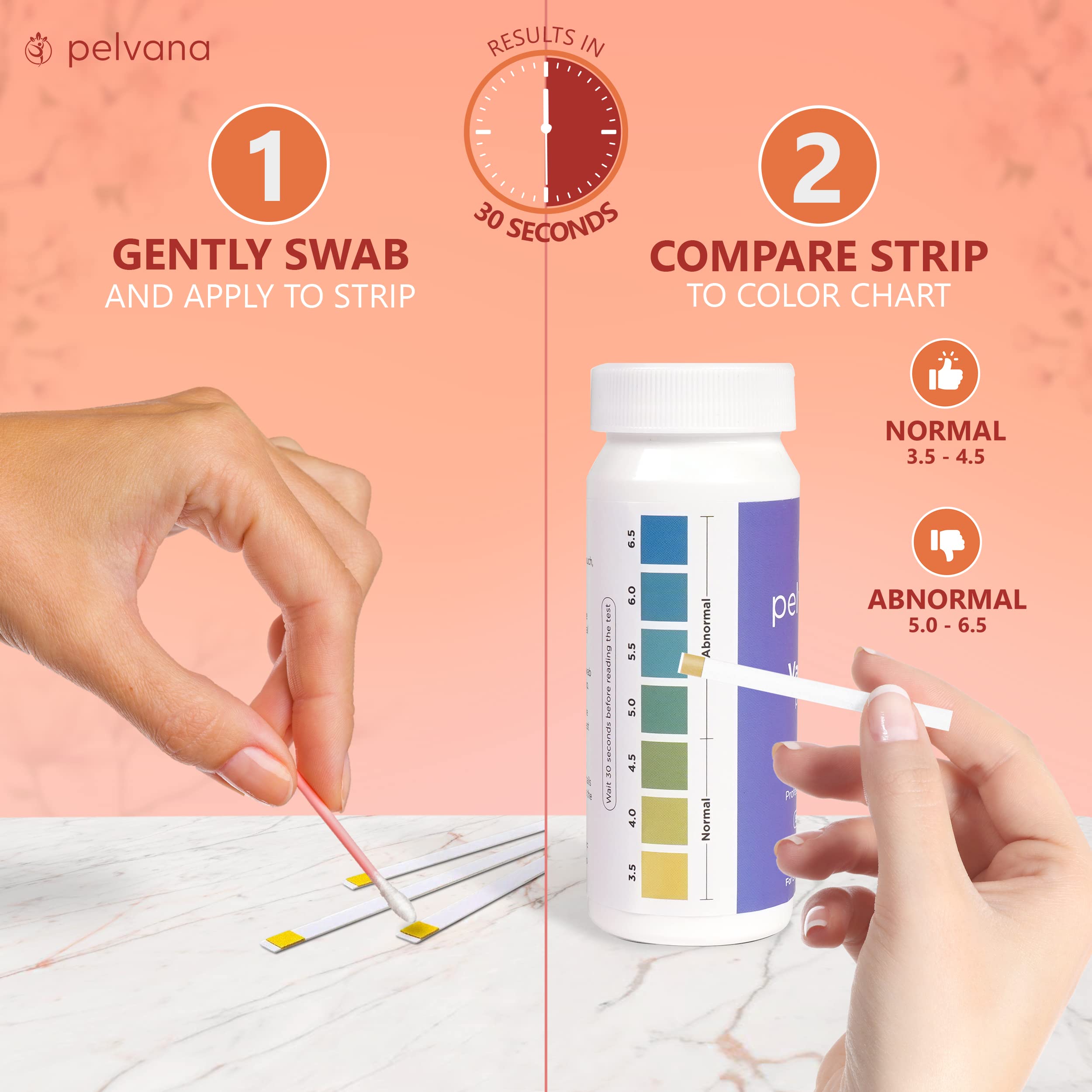 Pelvana Vaginal pH Balance Test Strips for Women 50 Strips - Vaginal pH Test Strips Pelvana buy supplements canada