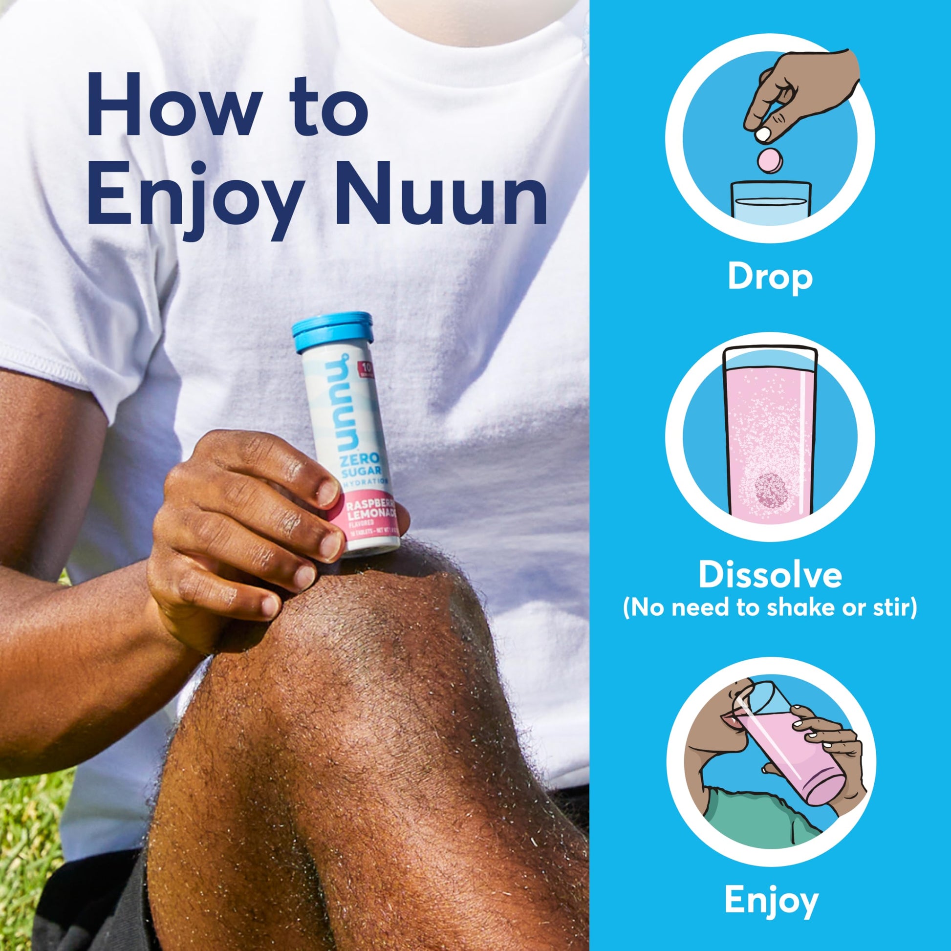 Nuun Vitamins Electrolyte Tablets with Vitamin D, C, E, A, & B6, Folic Acid, Magnesium & 4 Other Essential Electrolytes, Gluten Free & Vegan Nuun buy supplements canada