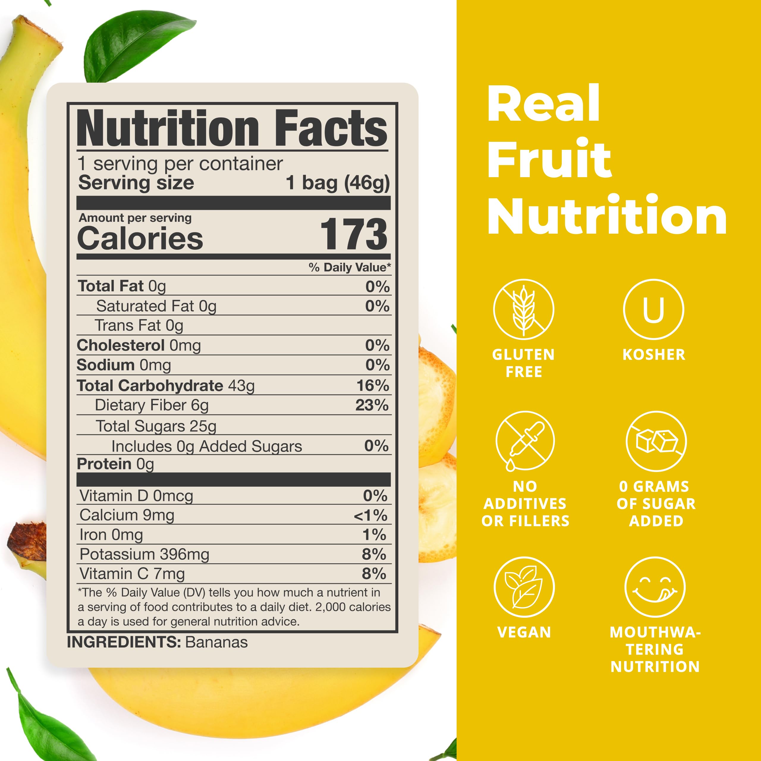 Balance of Nature Freeze-Dried Bananas (5 Pack) – 100% Real Fruit, Crunchy Banana Slices, Healthy Snack, Mouthwatering Nutrition, Gluten-Free, Vegan, No Sugar Added, Five 1.6 oz Bags Balance of Nature buy supplements canada