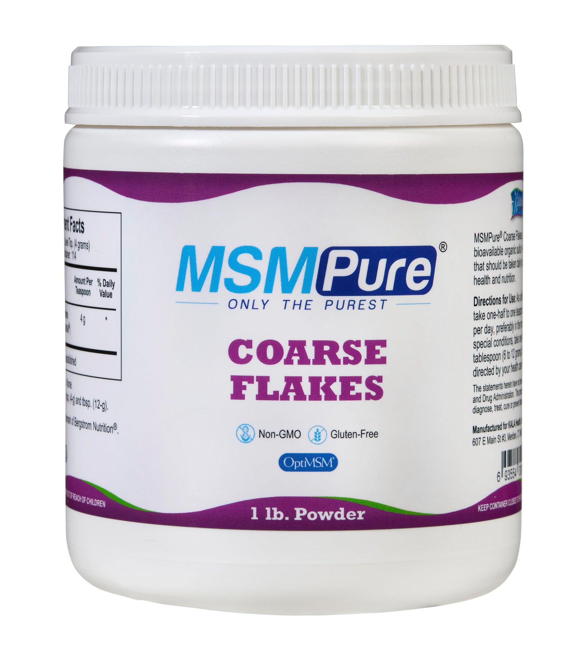 KALA HEALTH MSMPure Coarse Flakes 1lb and Muscle & Joint Cream 2oz Bundle KALA HEALTH buy supplements canada