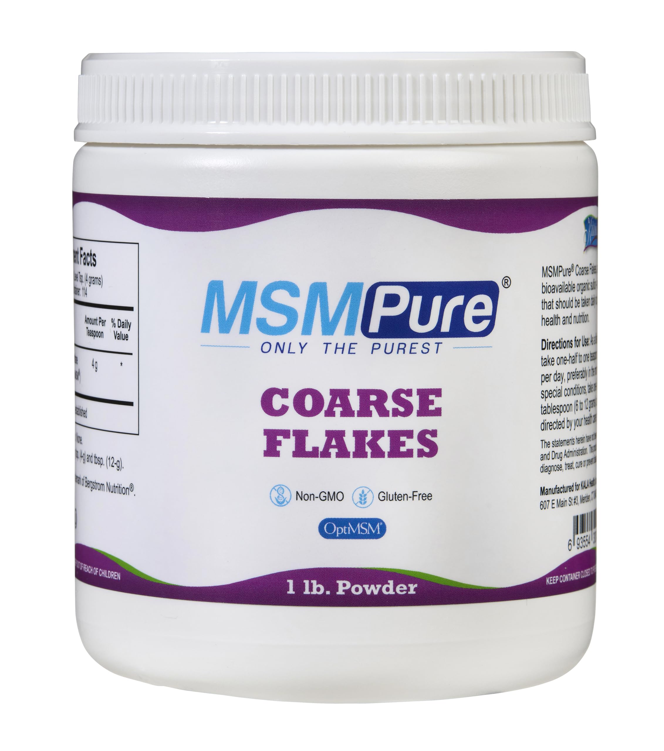 KALA HEALTH MSMPure Coarse Flakes 1lb and Muscle & Joint Cream 2oz Bundle KALA HEALTH buy supplements canada