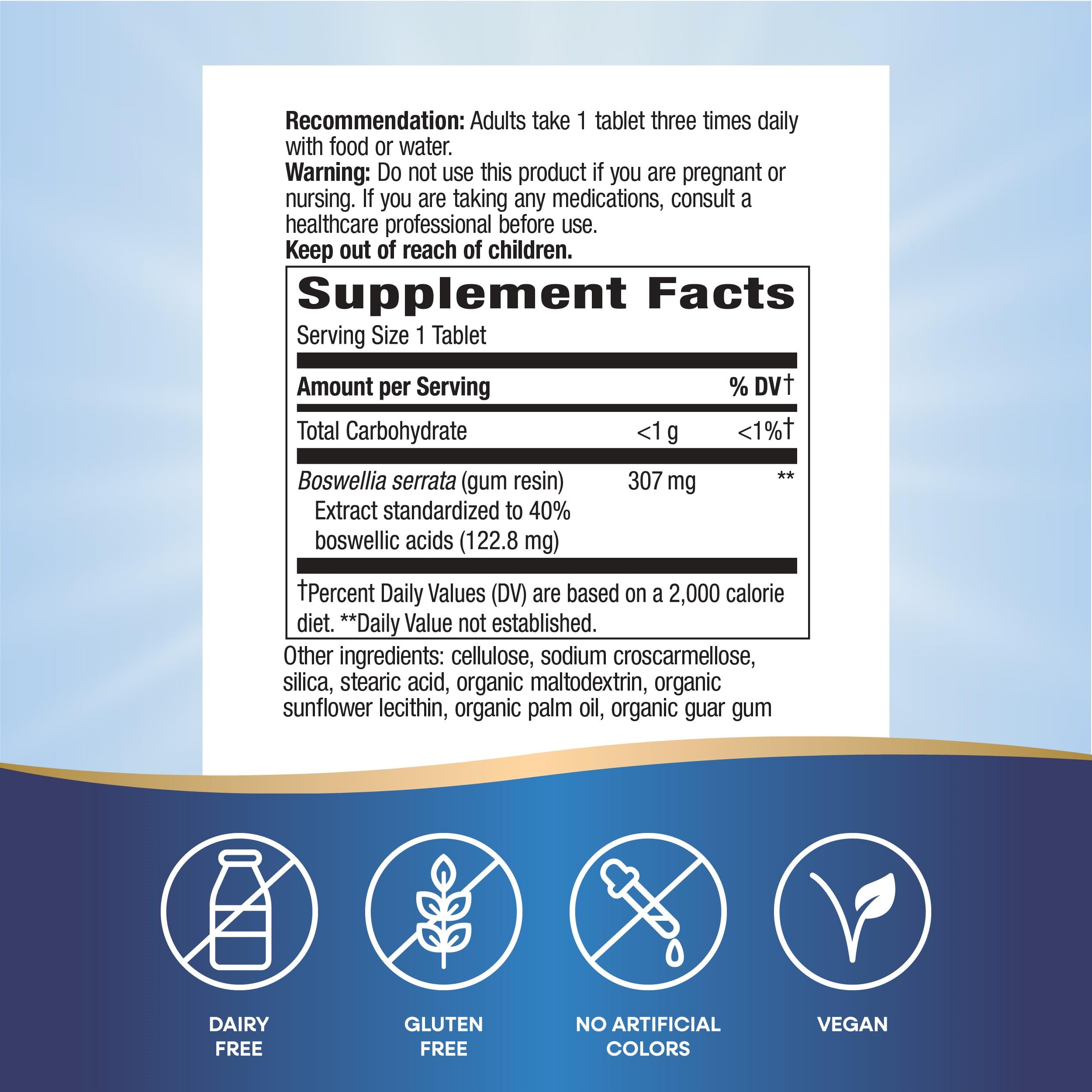 Nature's Way Boswellia Premium Extract, Supports Joint Mobility*, 307 mg Boswellia serrata Extract per Serving, Frankincense Supplement, Gluten Free & Vegan - 60 Tablets (Packaging May Vary) - 2 Pack Nature's Way buy supplements canada