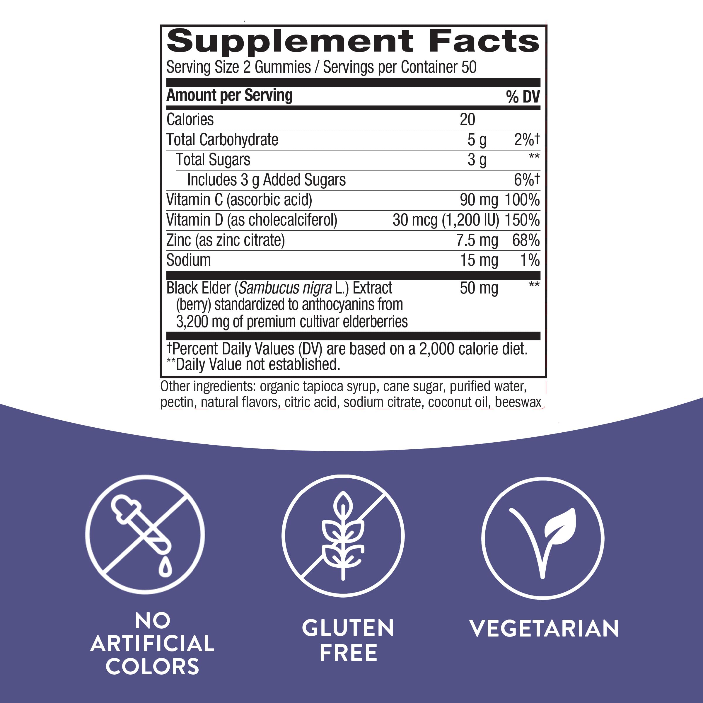 Nature's Way Sambucus Elderberry Gummies - Immune Support Supplement for Kids Nature's Way buy supplements canada