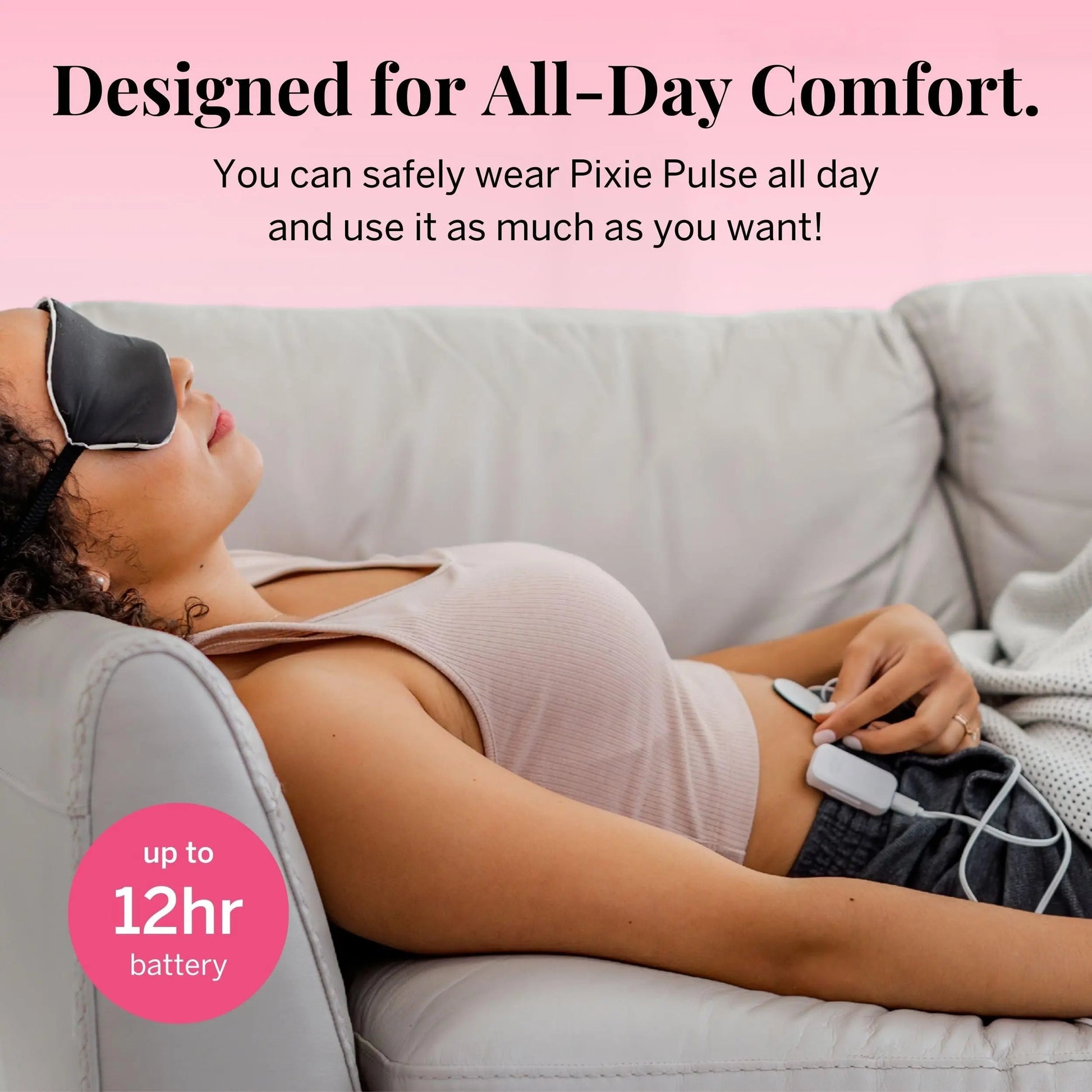 Pixie Period Pain Relief Device - Best PMS Relief Simulator with TENS Technology - Thinnest Wearable Tens Unit - Unnoticeable Under Clothes - Menstrual Cramp Comfort for Feminine Care Pixie Cup buy supplements canada