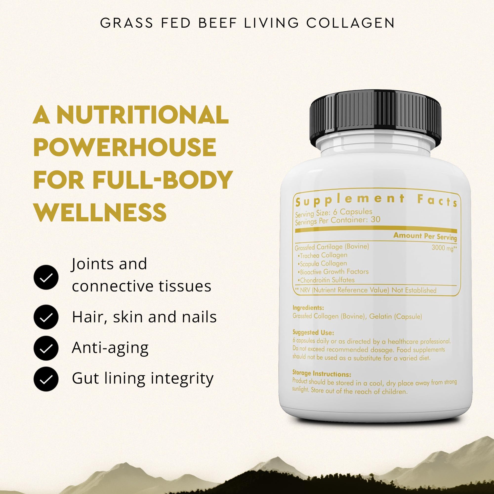 Ancestral Supplements Grass Fed Beef Living Collagen Nutritional Powder Supplement, 3000mg, Promotes Healthier, Younger Looking Skin, Hair Ancestral Supplements buy supplements canada