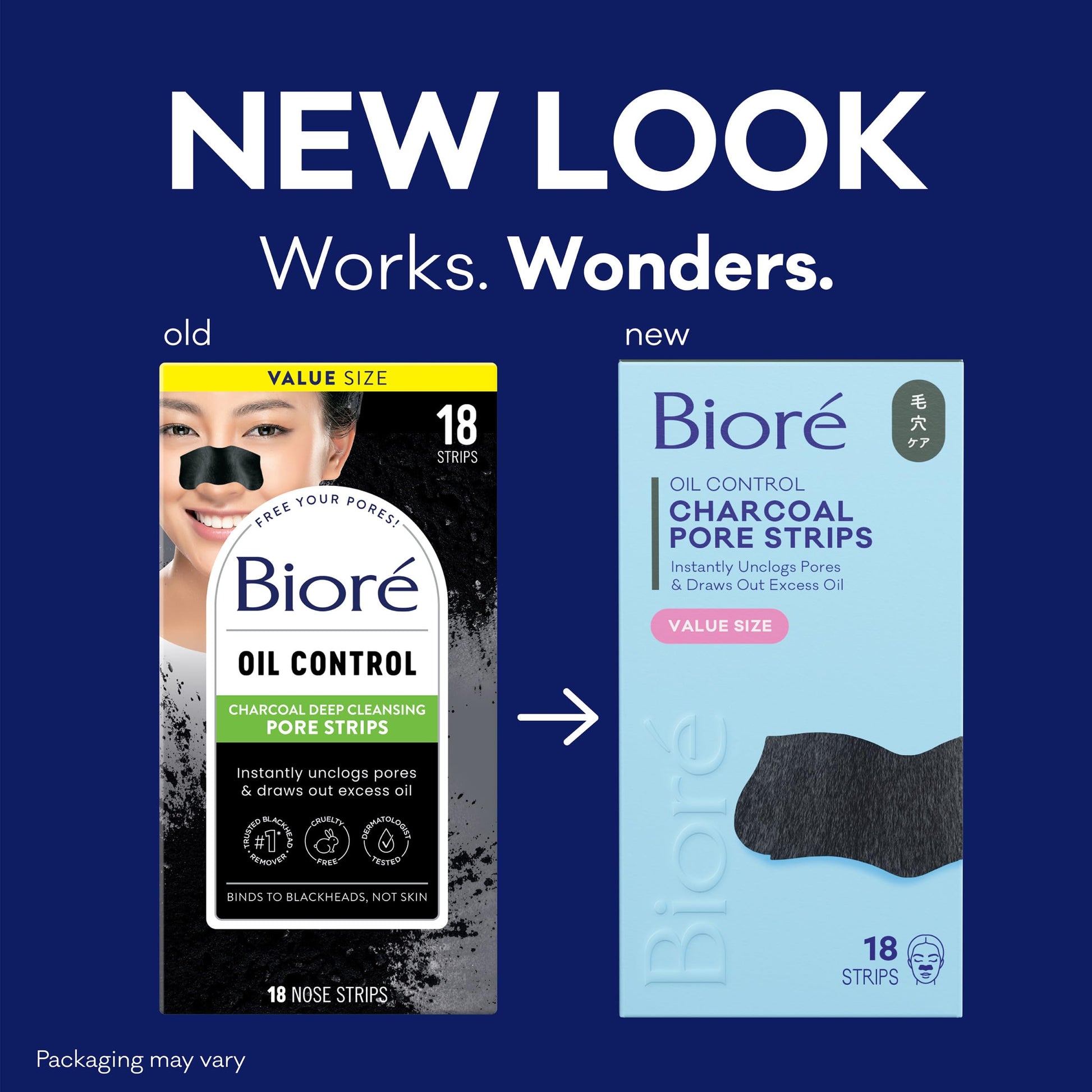 Biore Charcoal, Deep Cleansing Pore Strips, Nose Strips for Blackhead Removal on Oily Skin Bioré buy supplements canada