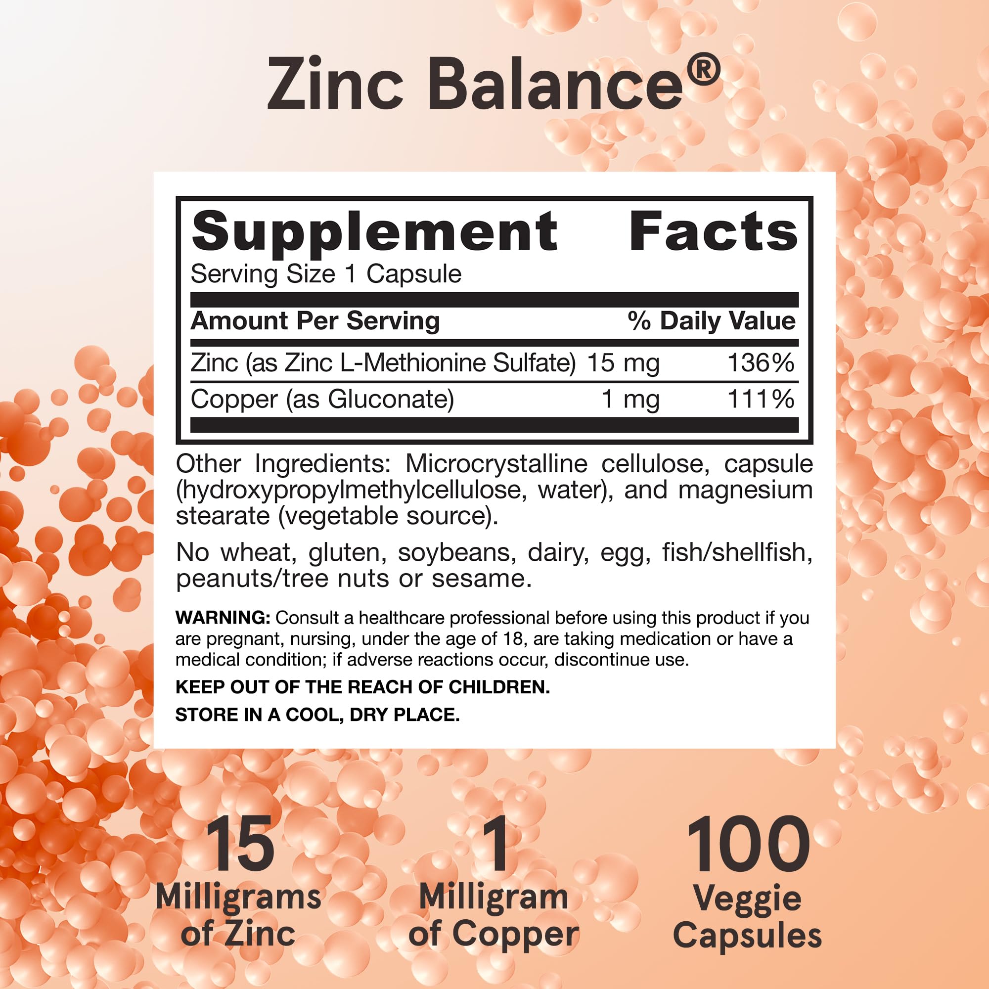 Jarrow Formulas Zinc Balance 15 mg - 100 Servings (Veggie Caps) - Zinc with Copper - Essential Minerals for Immune System Support - Immune Support Supplement - Gluten Free Copper Supplement, Vegan Jarrow Formulas buy supplements canada