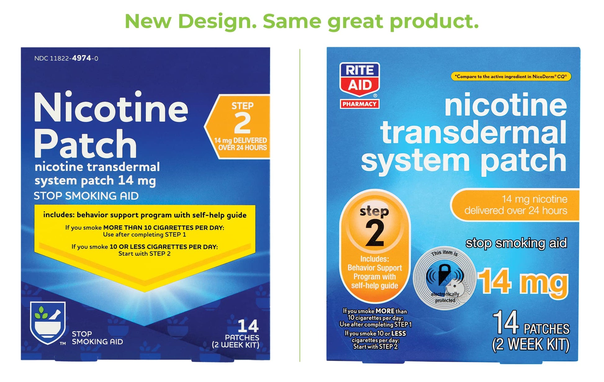 Rite Aid Nicotine Transdermal System Patch, Step 2, 14mg - 14 ct, Nicotine Rite Aid buy supplements canada