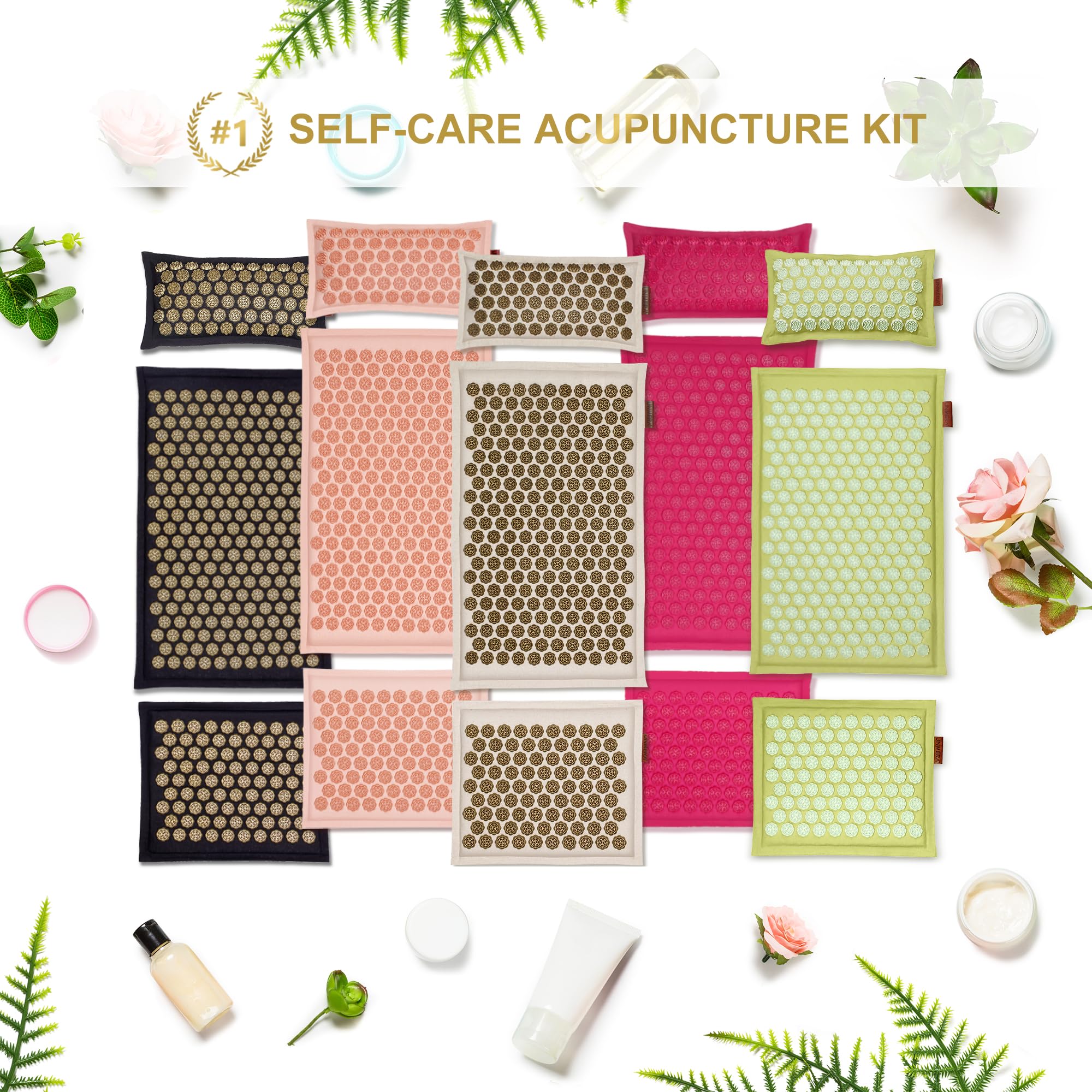 UNMERA Acupressure Mat and Pillow Set,Natural Premium Linen & Coconut Fiber Filling UNMERA buy supplements canada