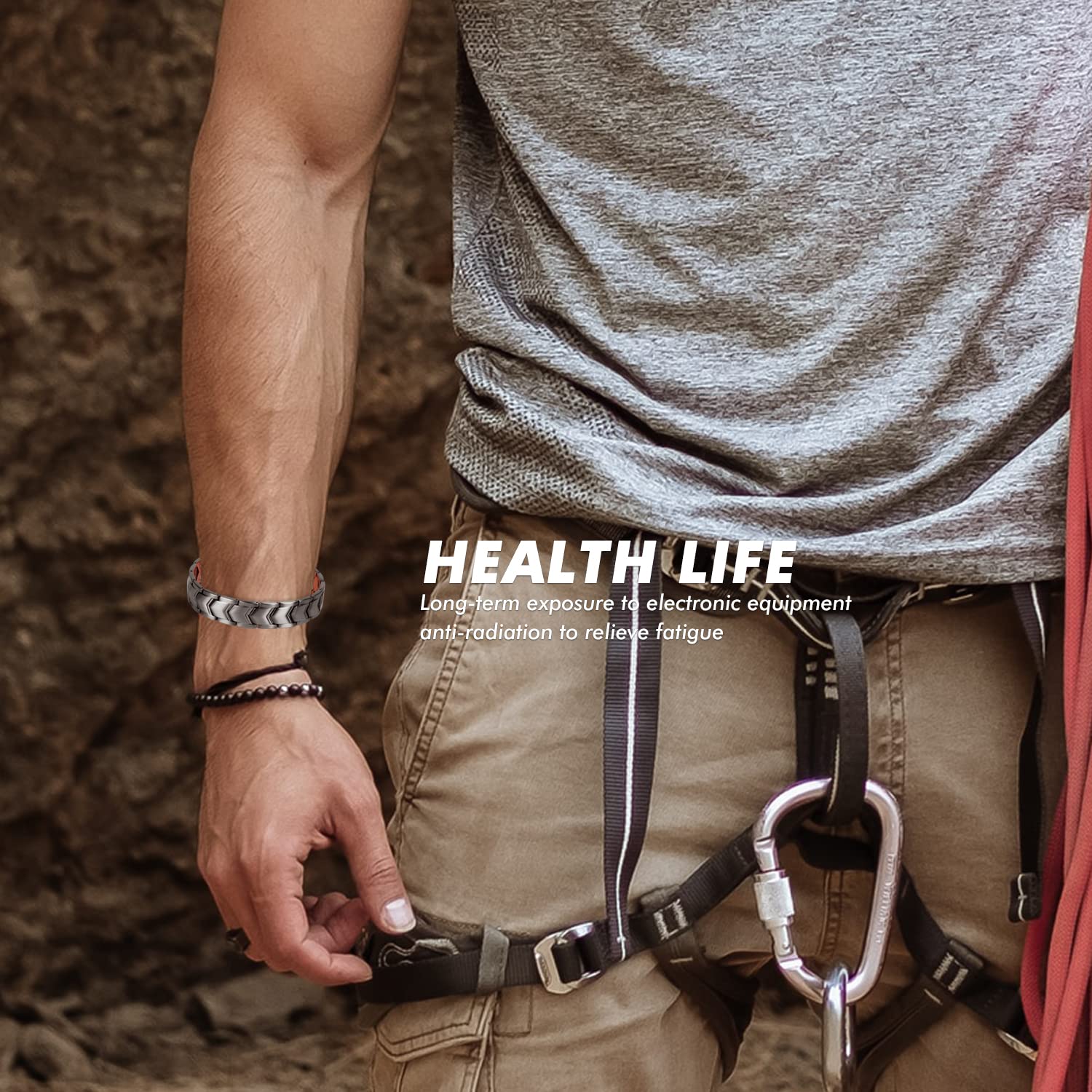 Auinz - Copper Bracelets for Men - 99.99% Solid Pure Copper Magnetic Bracelets Double-Row Auinz buy supplements canada