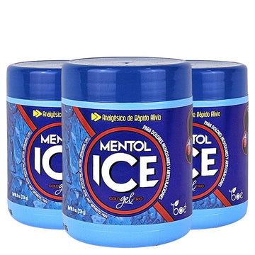 BOÉ COSMETICS Mentol Ice Cold Gel 8 oz (3 Pack) Pain Relief Gel for Muscles & Joints – Fast-Acting Analgesic for Arthritis, Back Pain, Cramps, Sprains & Headaches – Non-Greasy & Quick Absorption BOÉ COSMETICS buy supplements canada
