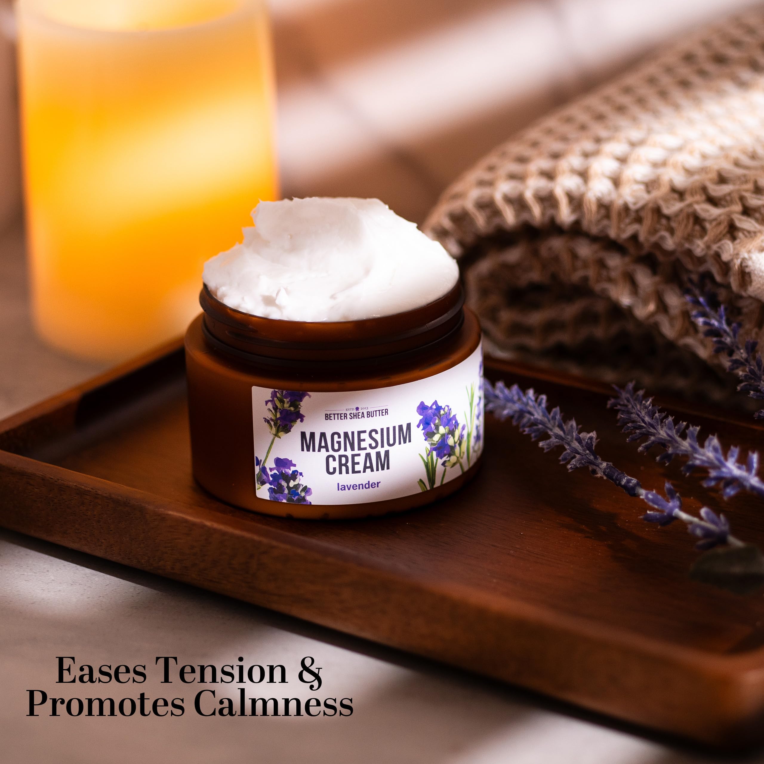 Better Shea Butter Magnesium Cream | Lavender | Relieves Leg Cramps and Muscle Tension | Night Lotion for Pregnancy, Kids and Baby | Handcrafted with Organic Ingredients Better Shea Butter buy supplements canada