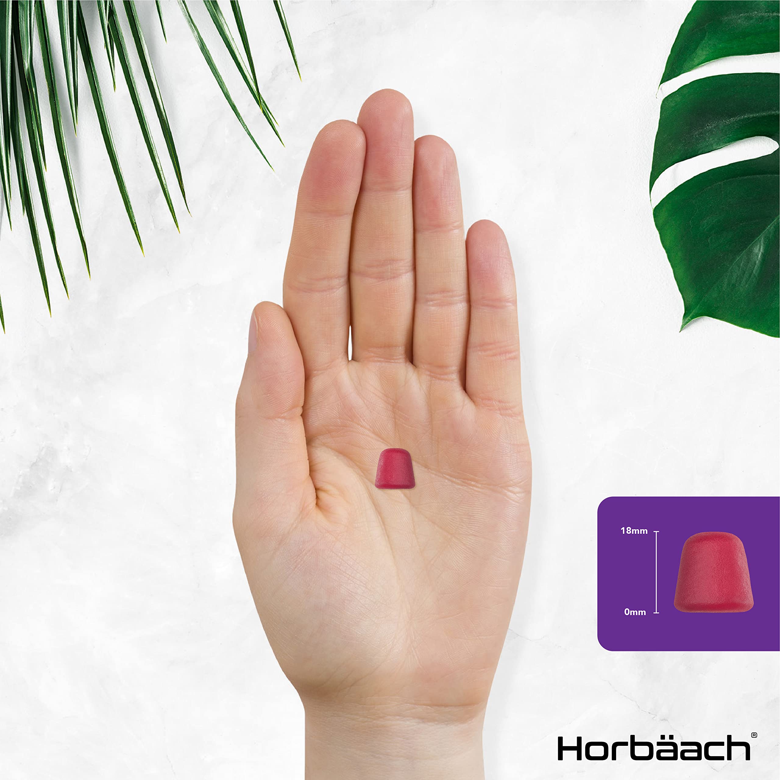 Biotin Gummies 10,000mcg | 90 Vegan Vitamins | Natural Strawberry Flavour Horbäach buy supplements canada