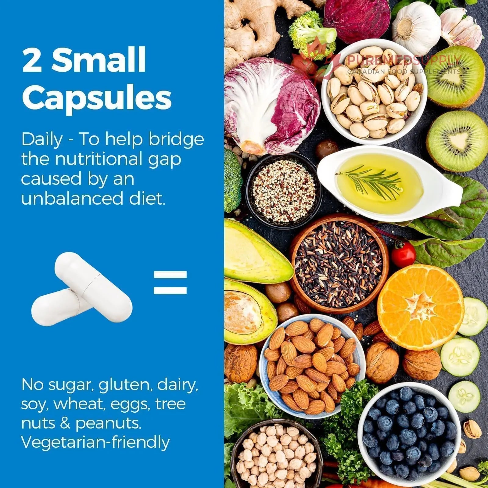Vitalibre 6 in 1 Magnesium Complex for Women Men, 260mg Elemental Magnesium | Max Absorption | Chelated Magnesium Supplement for Bone, Relaxation & Nerves Support | Non-GMO, 120 Vegan Capsules Vitalibre buy supplements canada