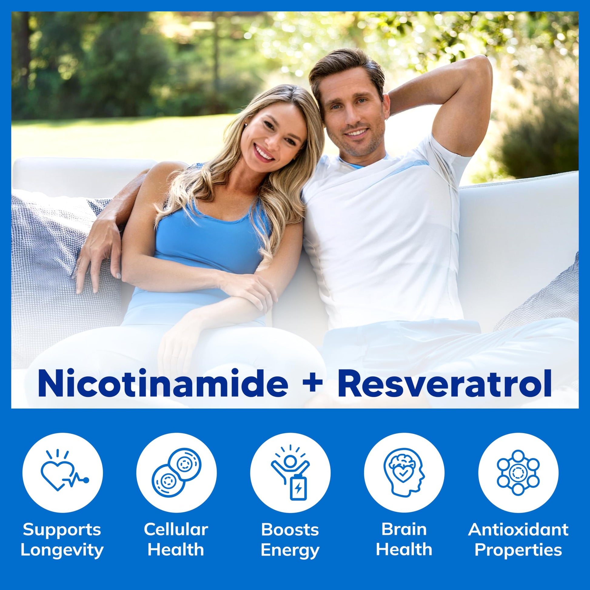 aSquared Nutrition Nicotinamide with Resveratrol - 120 Veggie Capsules - Vitamin B3 500mg (Niacinamide Flush Free) - Supplement Pills to Support NAD, Skin Cell Health & Energy aSquared Nutrition buy supplements canada