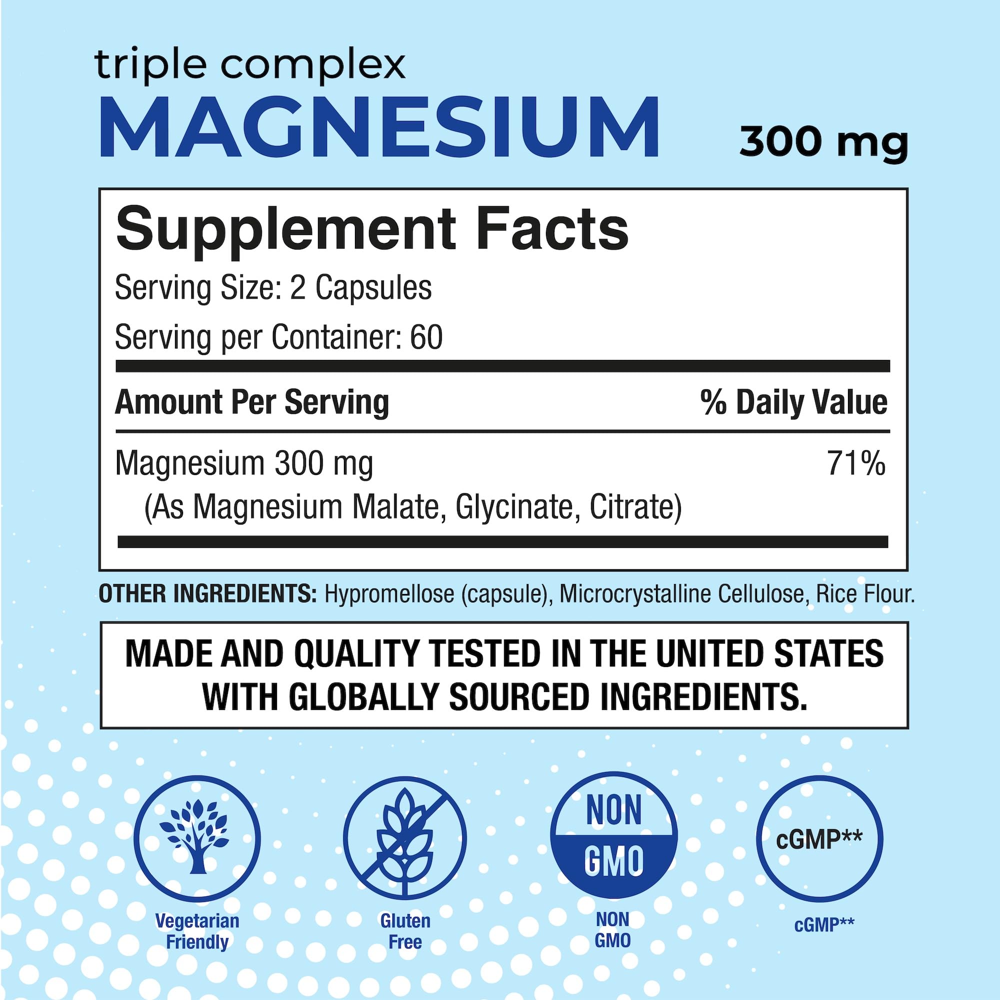 Puregen Labs Triple Magnesium Complex 300mg of Magnesium Glycinate, Malate, & Citrate P Puregen Labs buy supplements canada