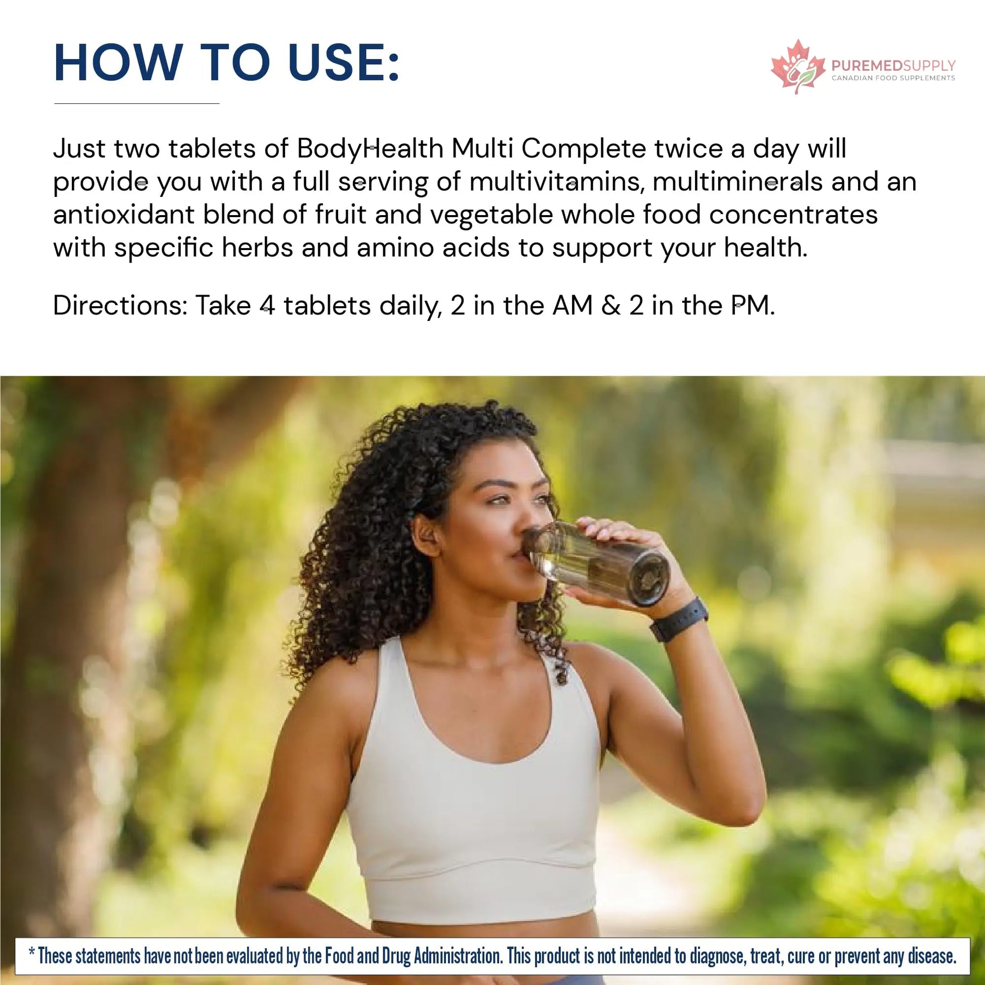 BodyHealth Multi Complete (120 Ct) Daily Multivitamin for Men and Women with Whole Foods, Minerals, Antioxidants, Organic Green Food Concentrates, and Liver Detox Extracts, Non GMO BodyHealth buy supplements canada