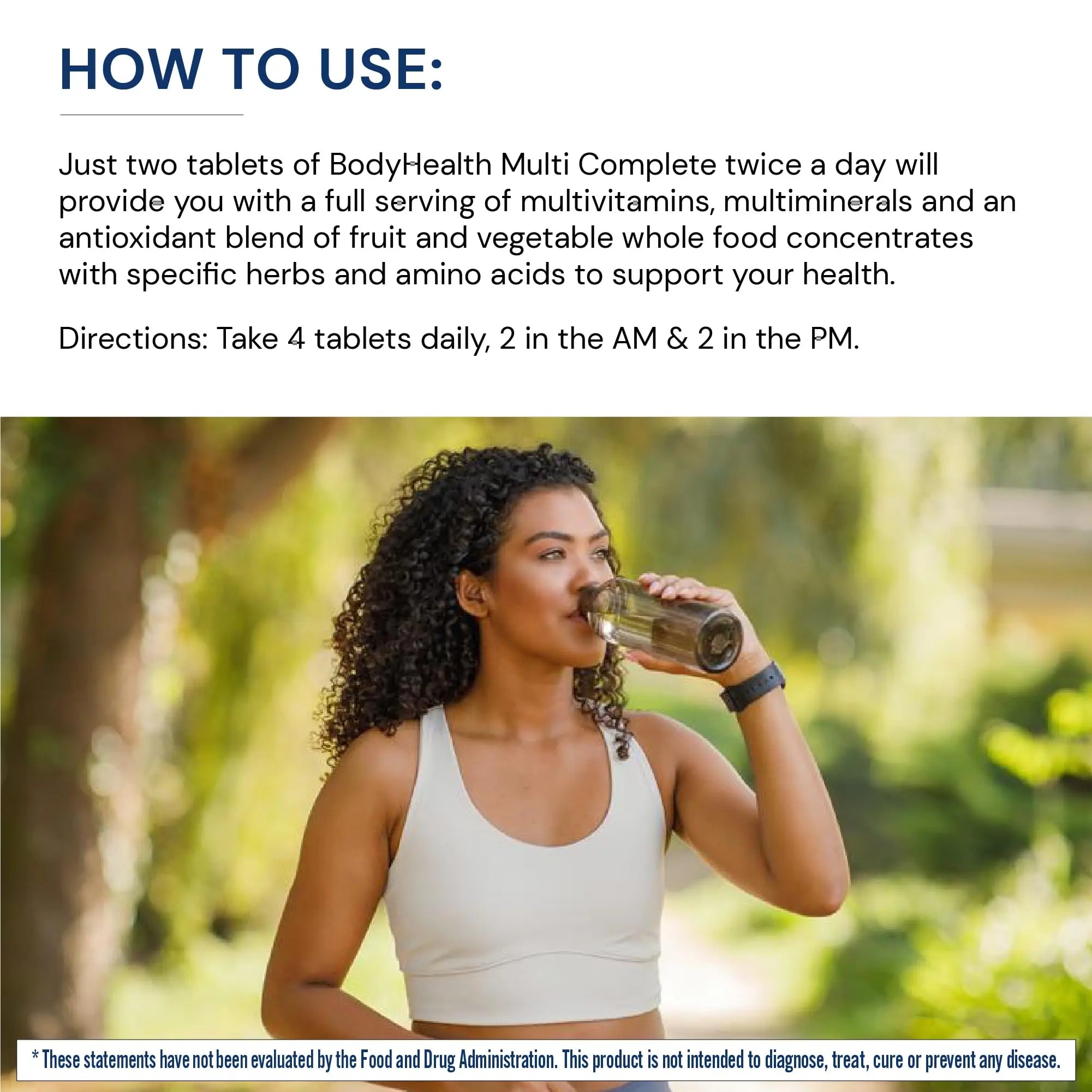 BodyHealth Multi Complete (120 Ct) Daily Multivitamin for Men and Women with Whole Foods, Minerals, Antioxidants BodyHealth buy supplements canada