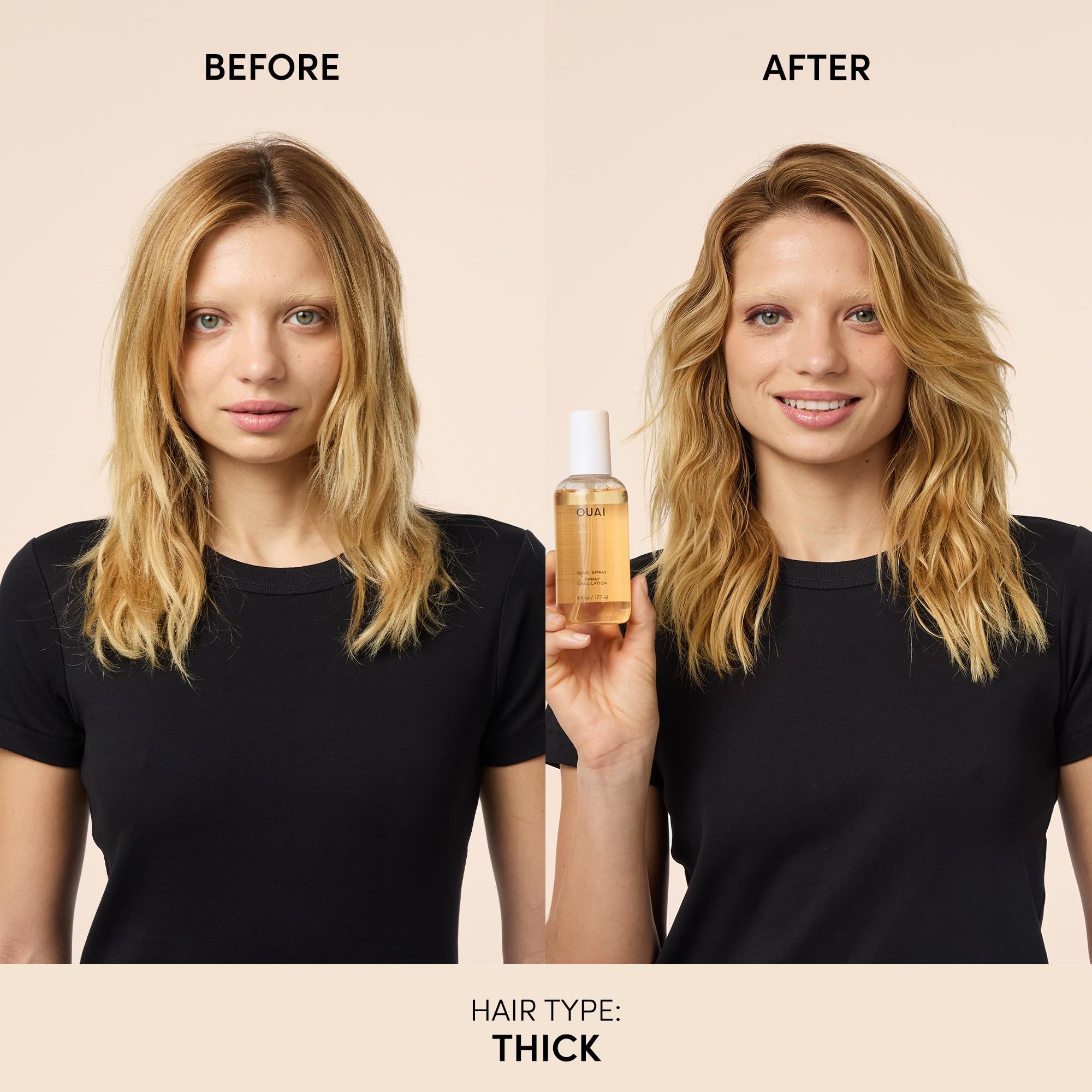 OUAI Wave Spray - Texture Spray for Hair with Coconut Oil & Rice Protein - Adds Texture, Volume & Shine for Beach Waves - Paraben Free, Safe for Color & Keratin-Treated Hair (6 fl oz) OUAI buy supplements canada