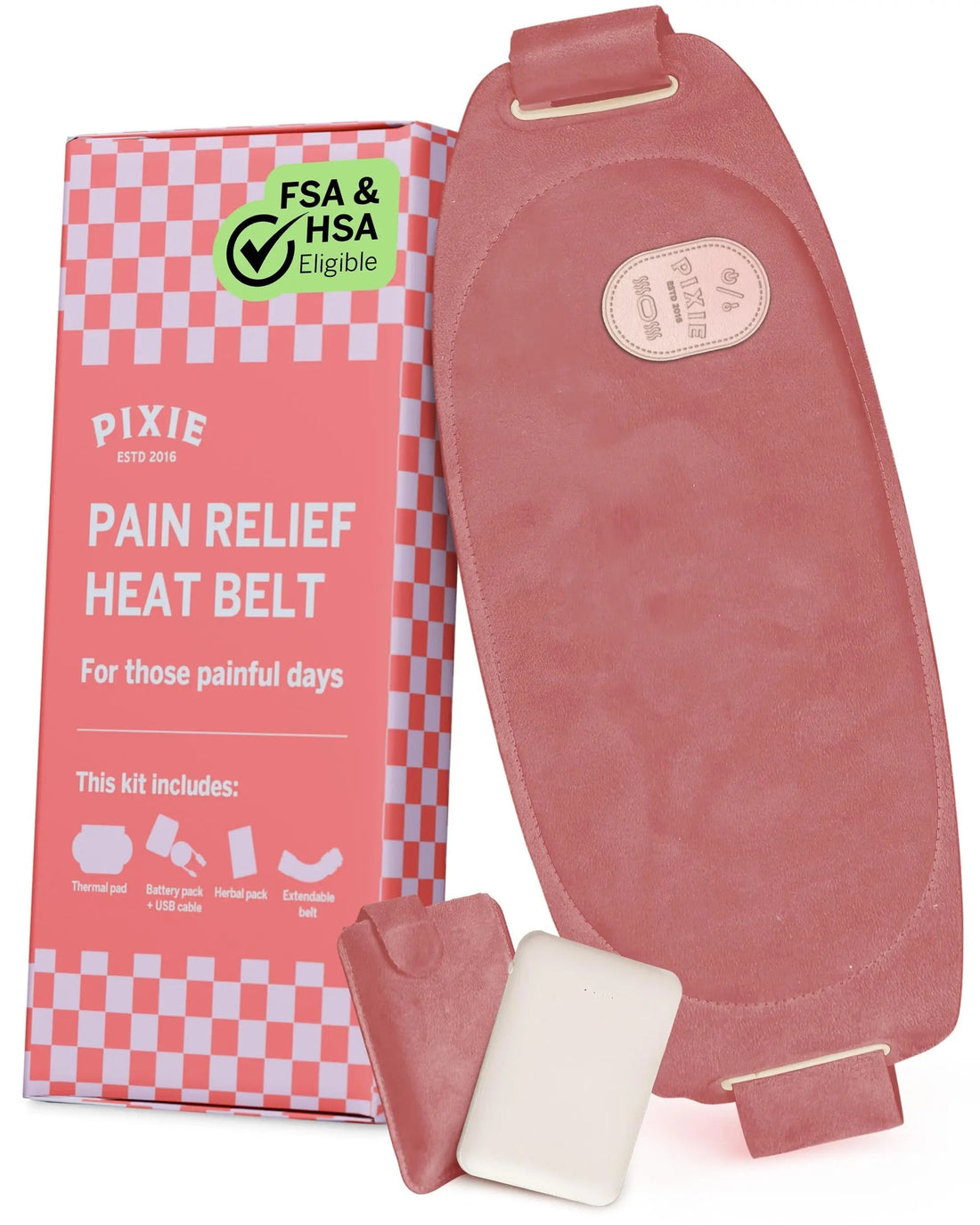 Pixie Period Heating Pad for Cramps - Thinnest Wearable Heating Pad for Feminine Care - Unnoticeable Under Clothes - Best Portable Pain Relief Heat Belt On The Market - Hours of Menstrual Pain Relief Pixie Cup buy supplements canada