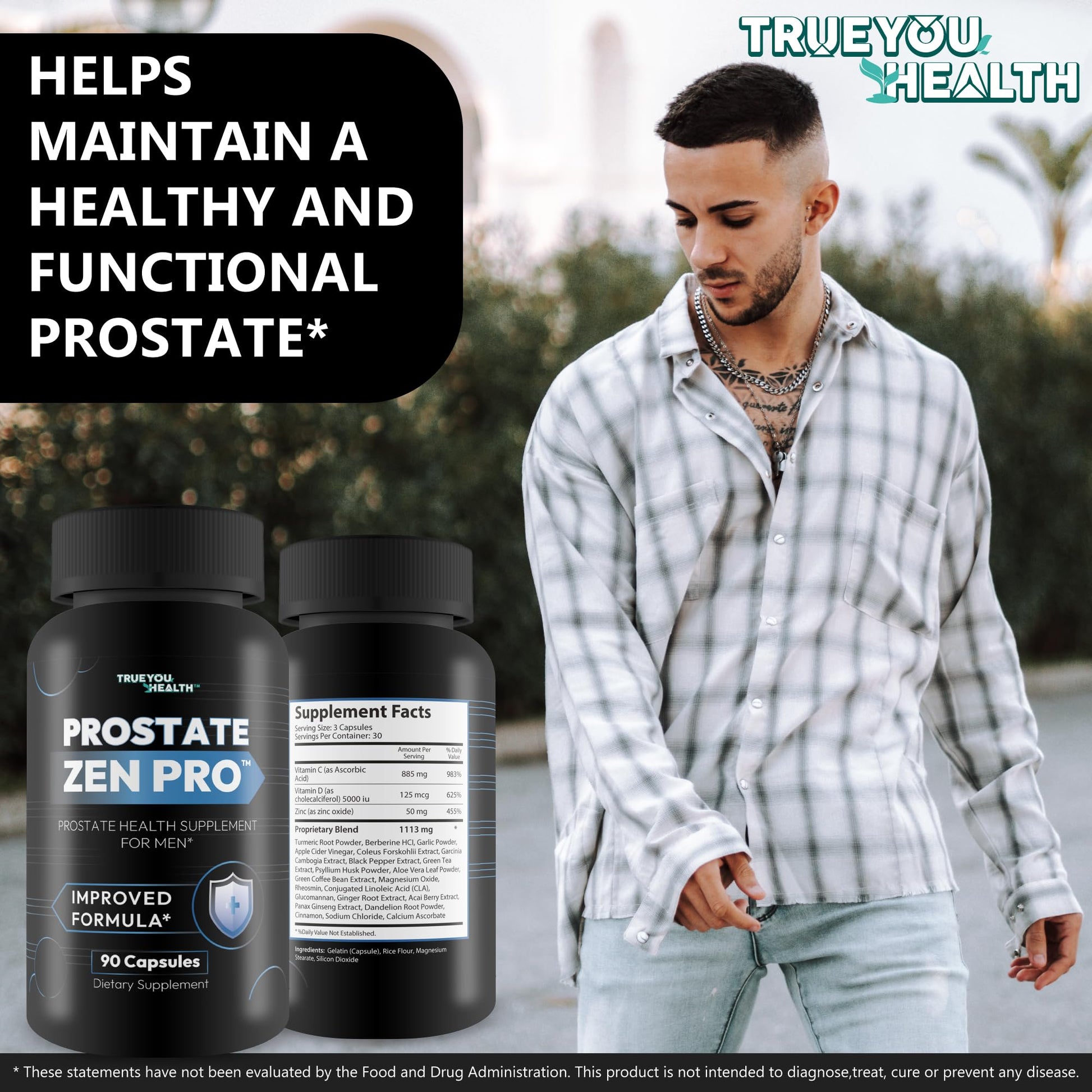 Prostate Zen Pro - Improved Formula - Our Best Prostate Health Supplement for Men - Our Best Prostate Support Supplement for Men’s Health - Natural Prostate Genix ProstaZen True You Health buy supplements canada