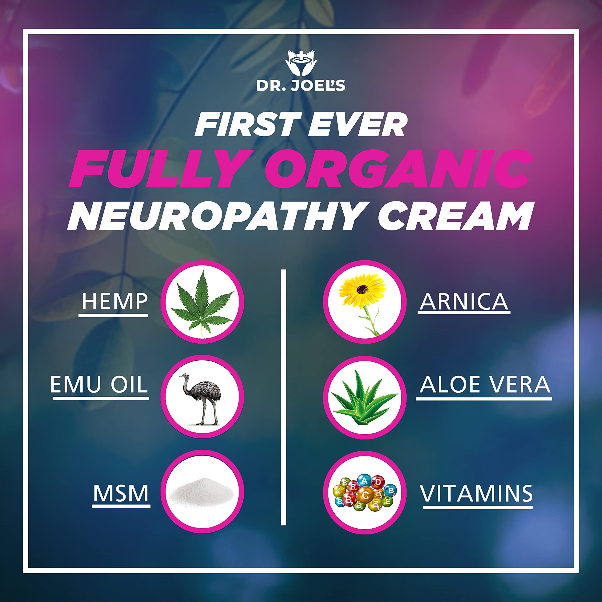 Dr. JOEL'S Neuropathy Nerve Relief Cream - Organic Neuropathy Support Cream for Feet, Hands, Legs and Toes - 4 OZ Value Pack- Made in USA Dr. JOEL'S buy supplements canada