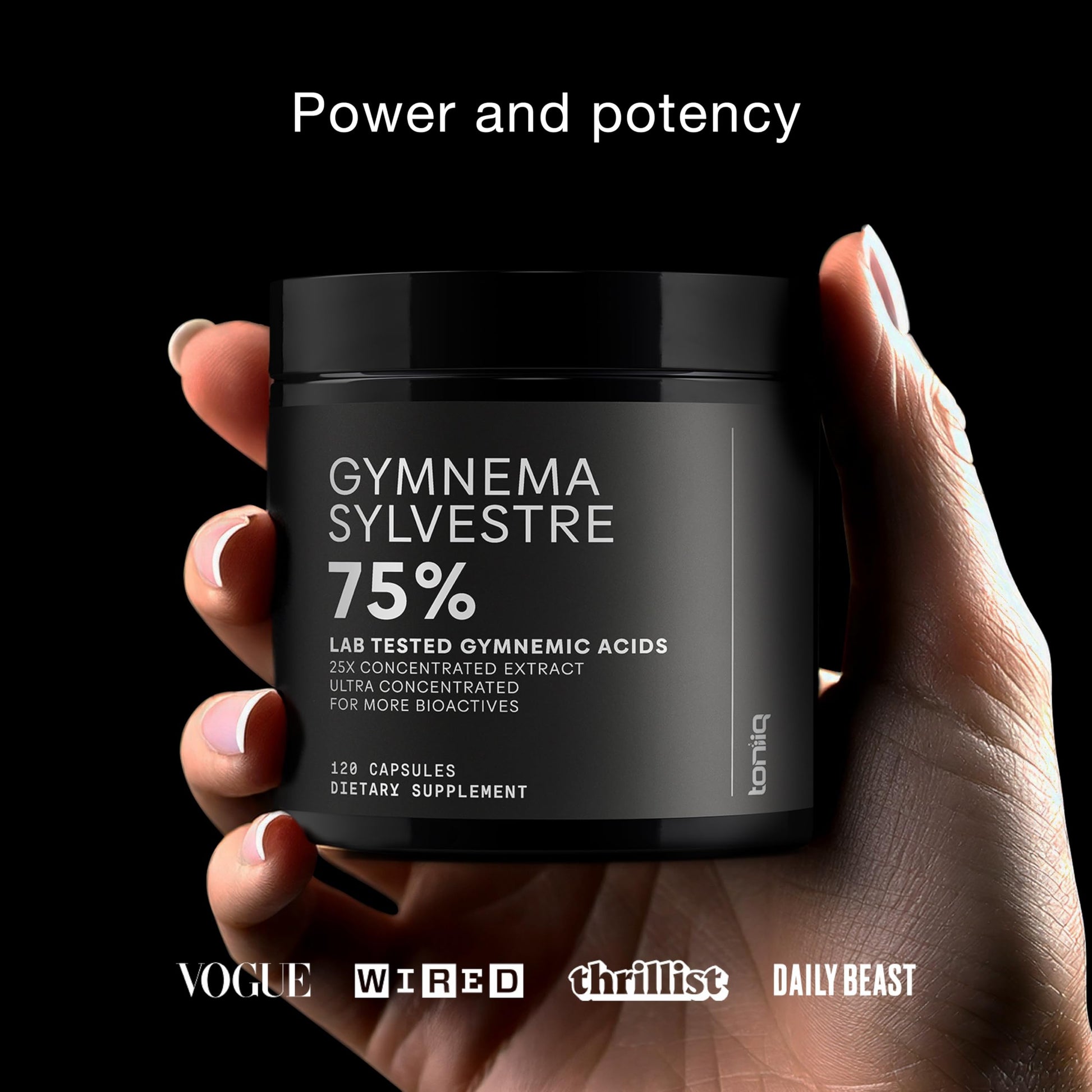 Toniiq Gymnema Sylvestre – Ultra High Potency 25:1 Extract Standardized to 75% Gymnemic Acids – 500mg Clinical Dose – Triple-Tested Purity – 120 Vegan Capsules Toniiq buy supplements canada
