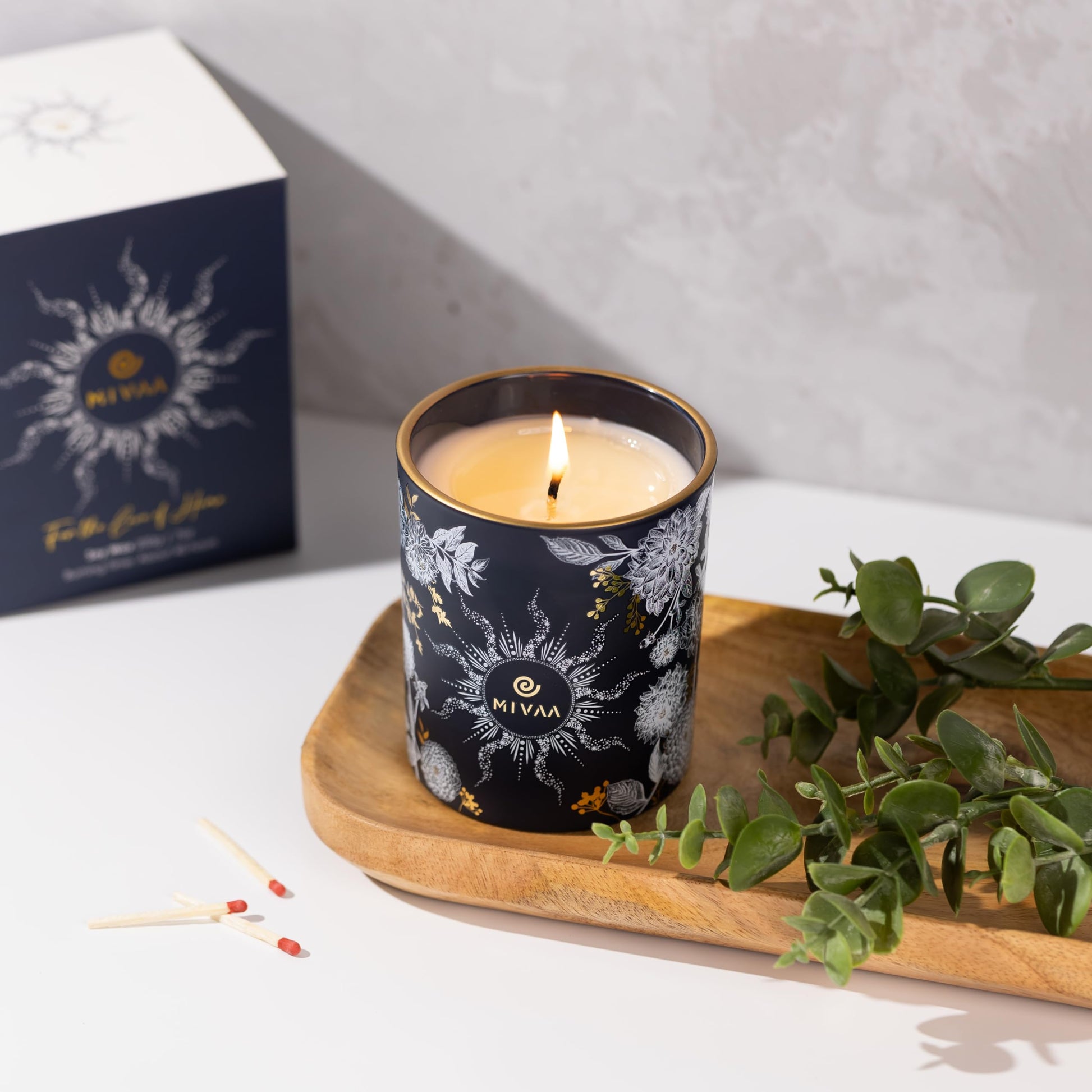Mivaa Scented Candles - 100% Natural Soy Wax, 40 hrs Burn, Lead-Free Wicks, Holiday, Fall, Winter Msupps.com buy supplements canada