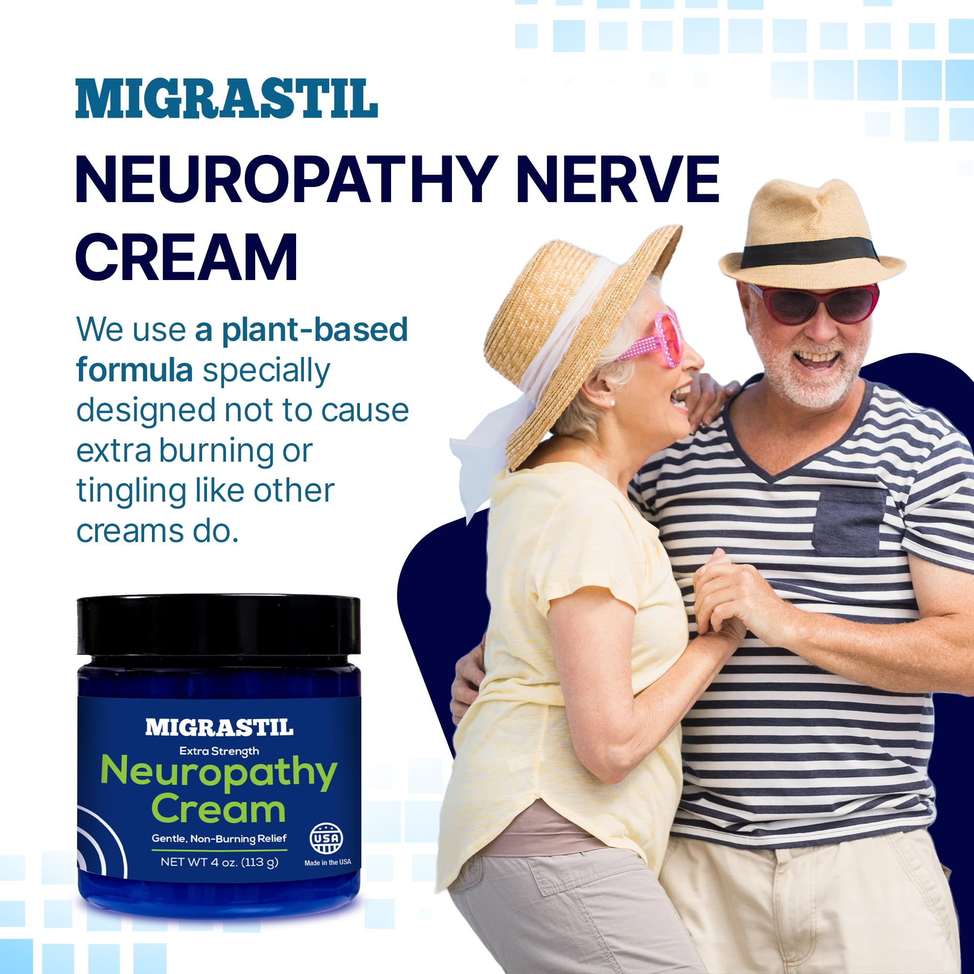 Basic Vigor Migrastil Neuropathy Relief Cream Extra Strength for Feet, Legs, and Hands. Made in The USA. Vegan and Cruelty-Free, Non-Greasy, Gentle, Non-Burning with Cooling Effect (4 oz.) Basic Vigor buy supplements canada